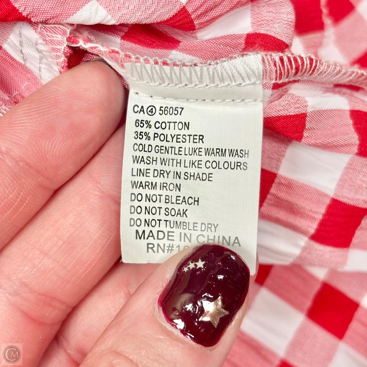 Dress Casual Short By Petal & Pup In Red & White, Size: S