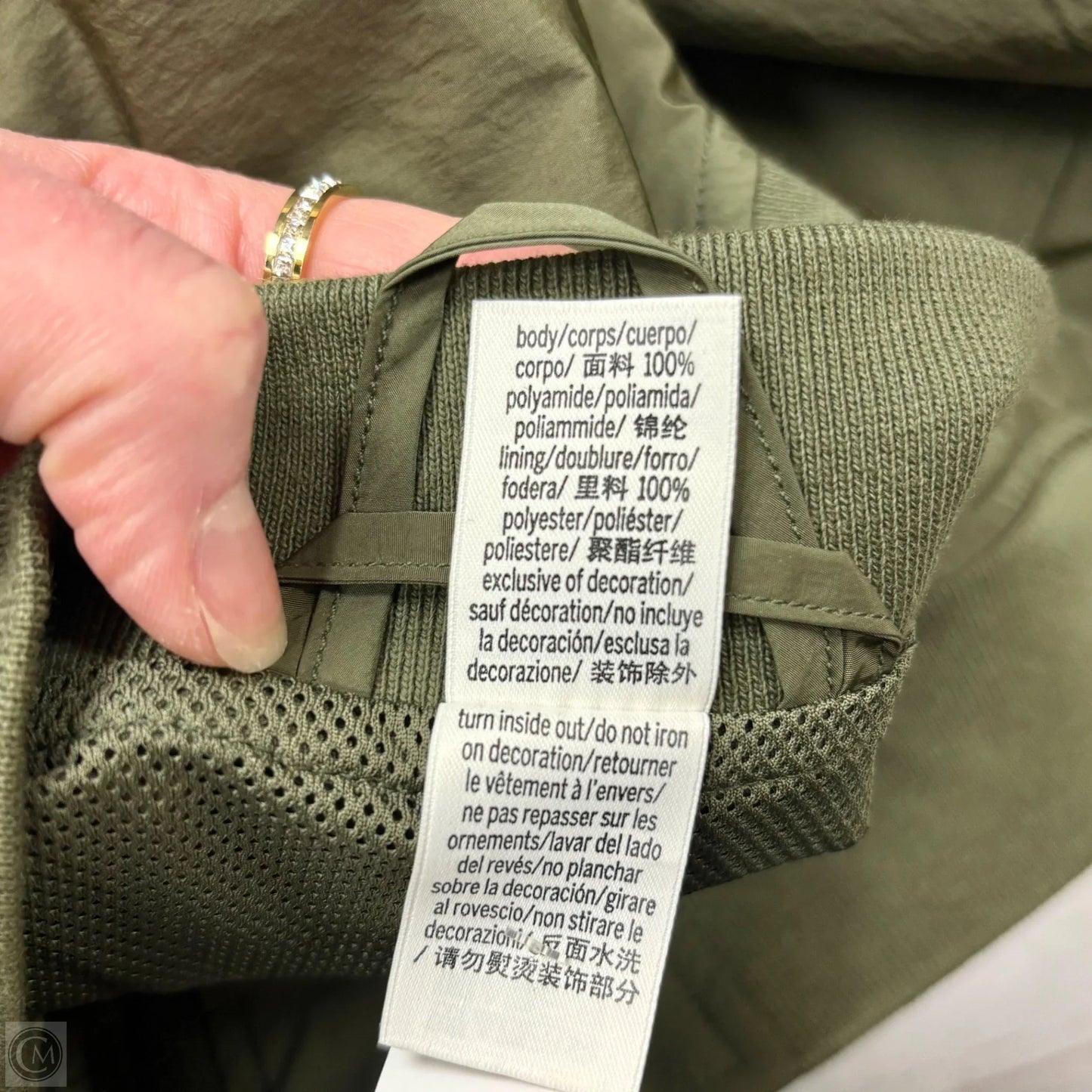 Jacket Puffer & Quilted By Pink In Green, Size: Xxl