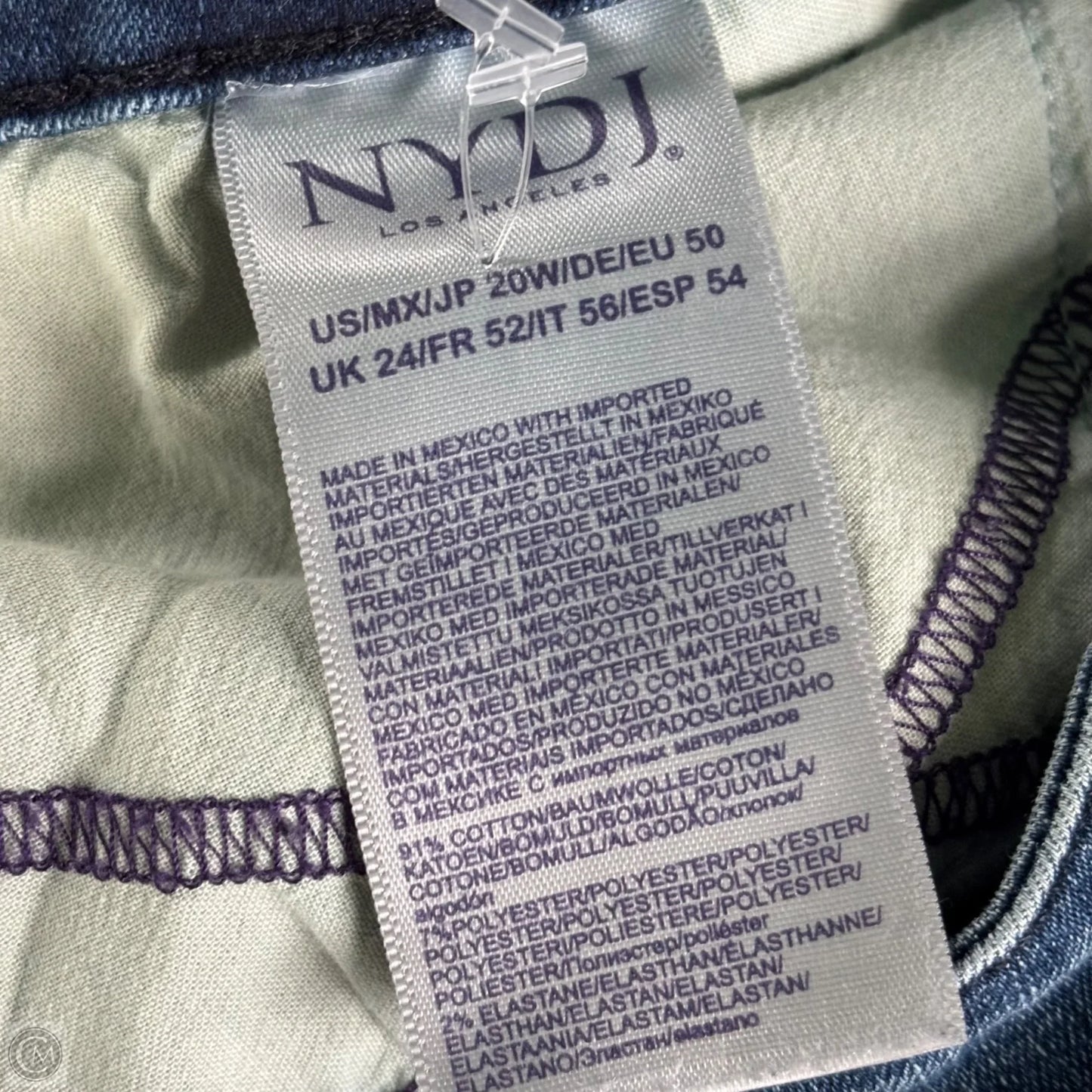 Jeans Cropped By Not Your Daughters Jeans In Blue Denim, Size: 2x