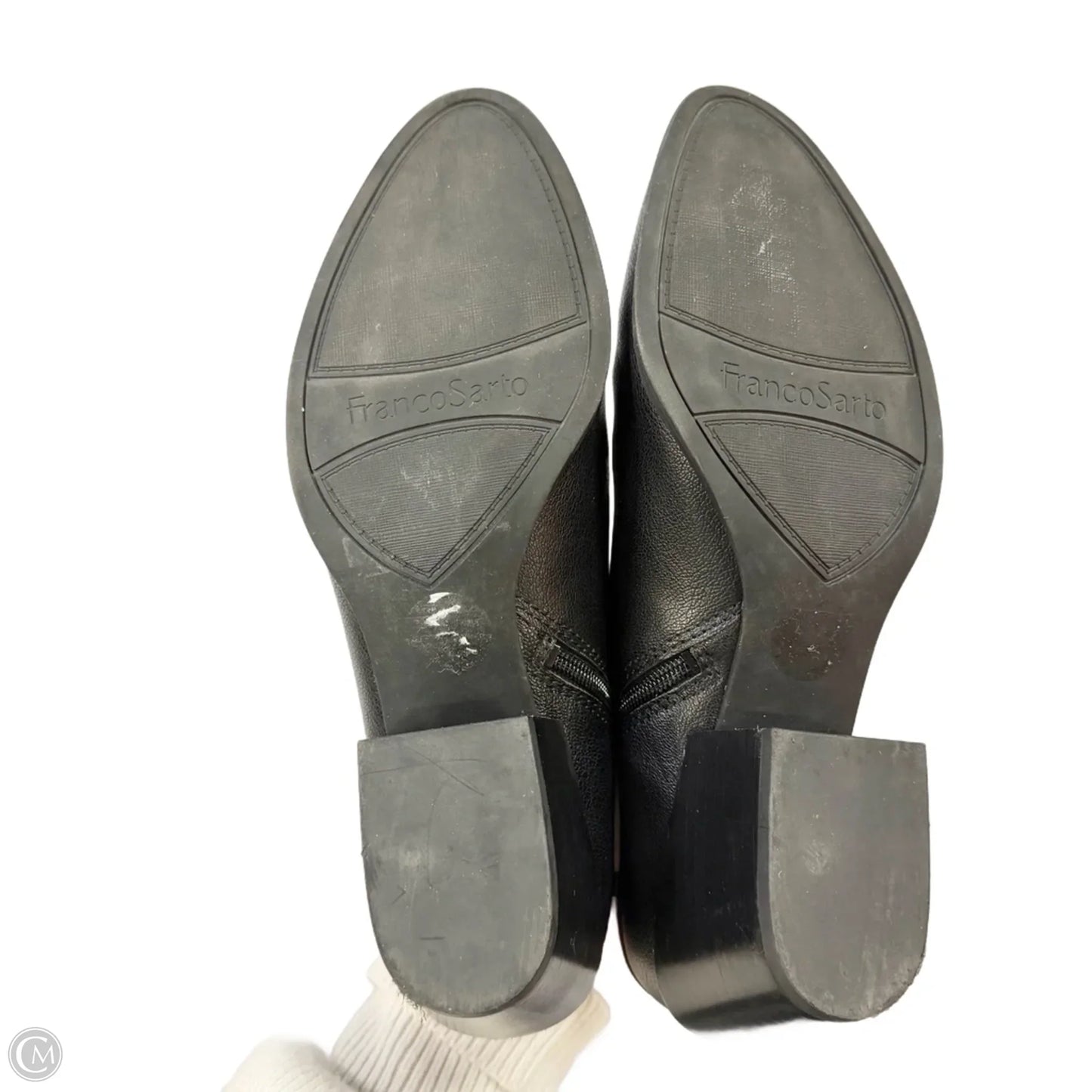 Boots Ankle Heels By Franco Sarto In Black, Size: 11