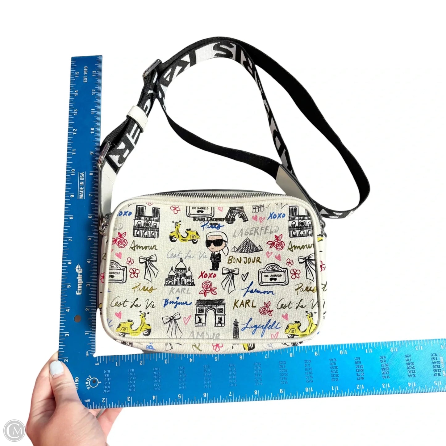 Crossbody Designer By Karl Lagerfeld, Size: Small