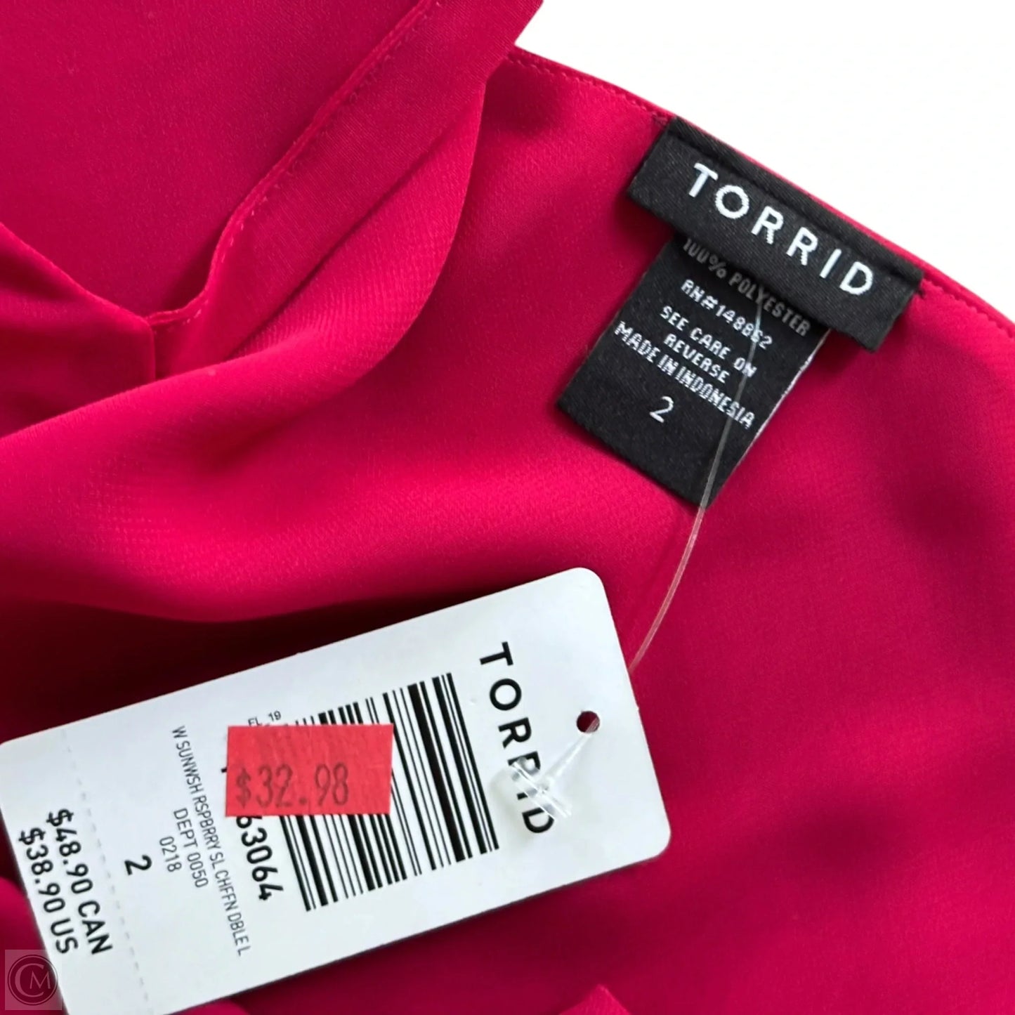 Top Sleeveless By Torrid In Red, Size: 2x