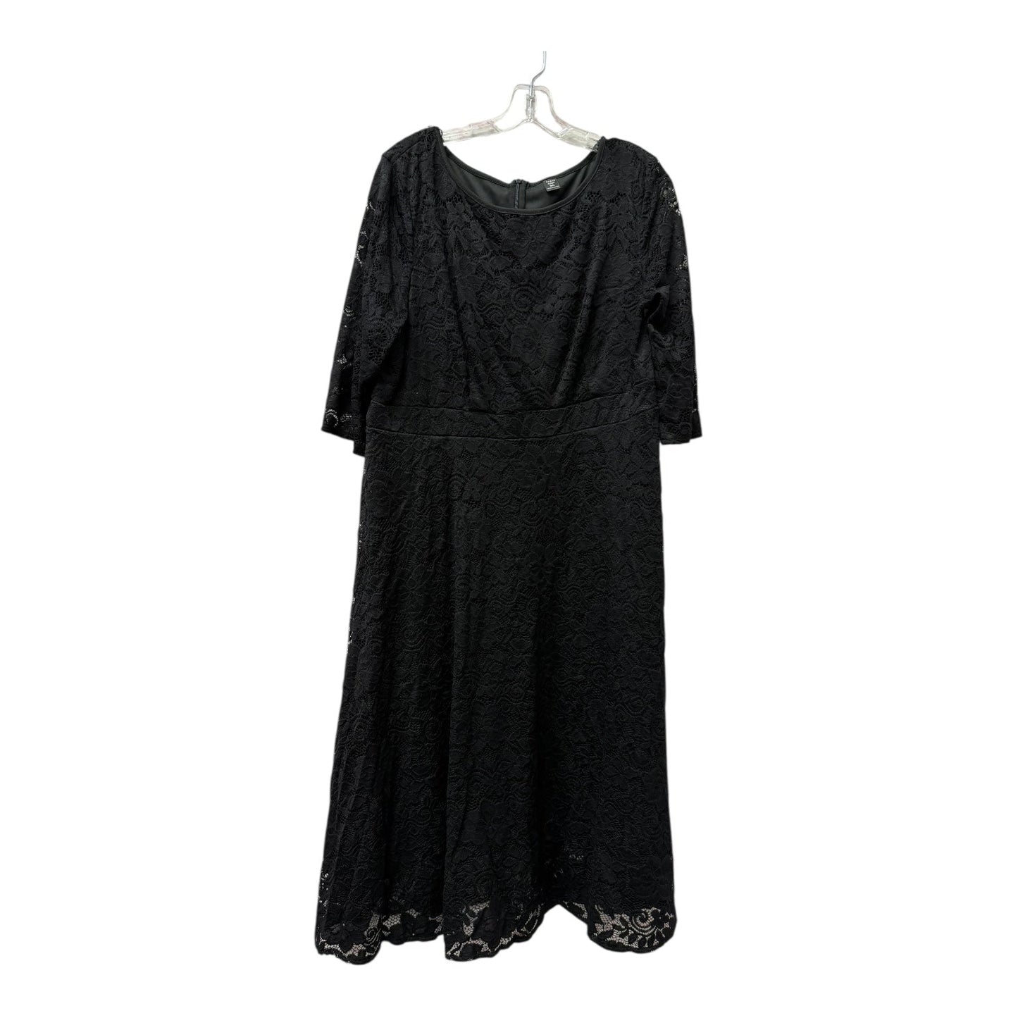 Dress Casual Midi By Shein In Black, Size:3