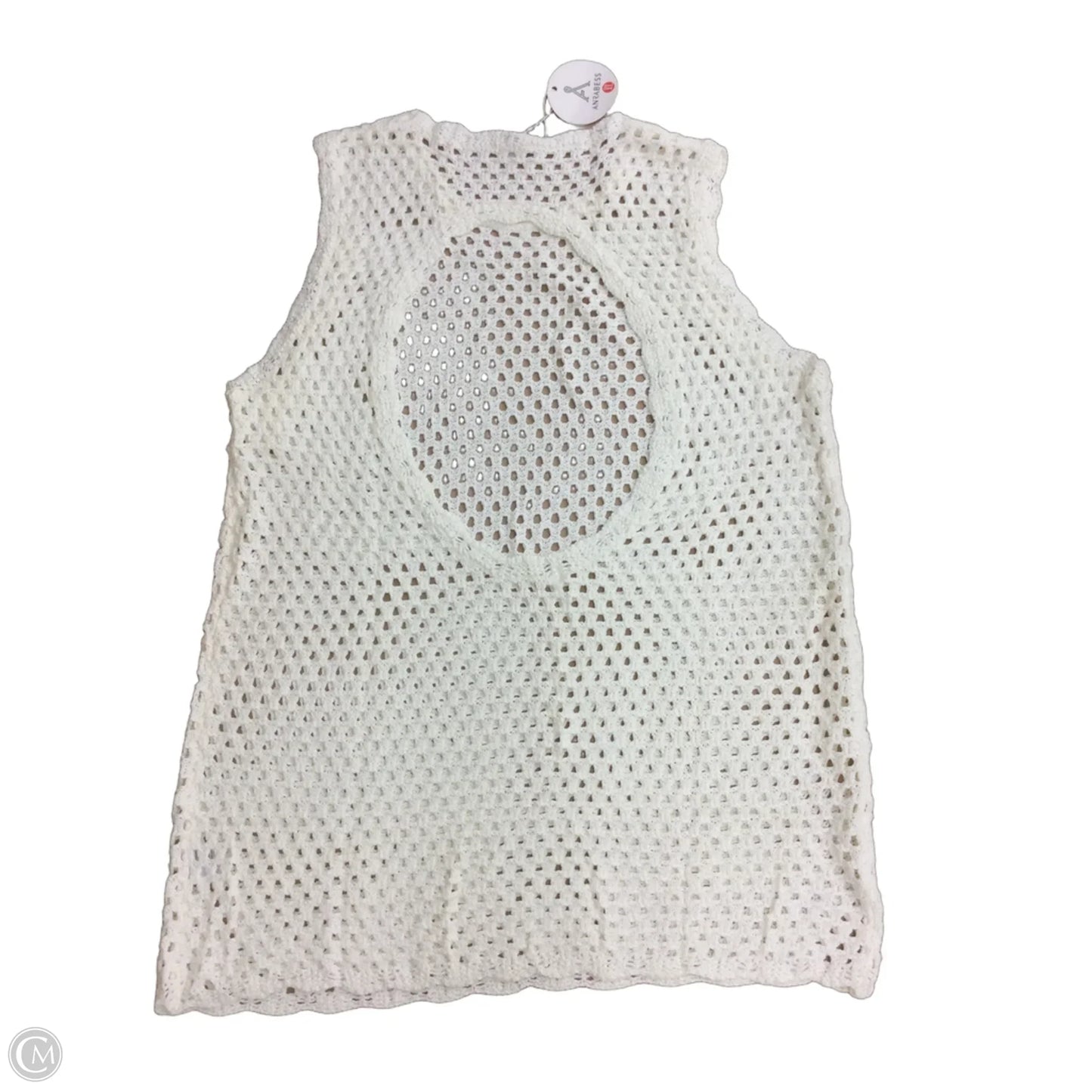 Swimwear Cover-up By Clothes Mentor In Ivory, Size: Xl