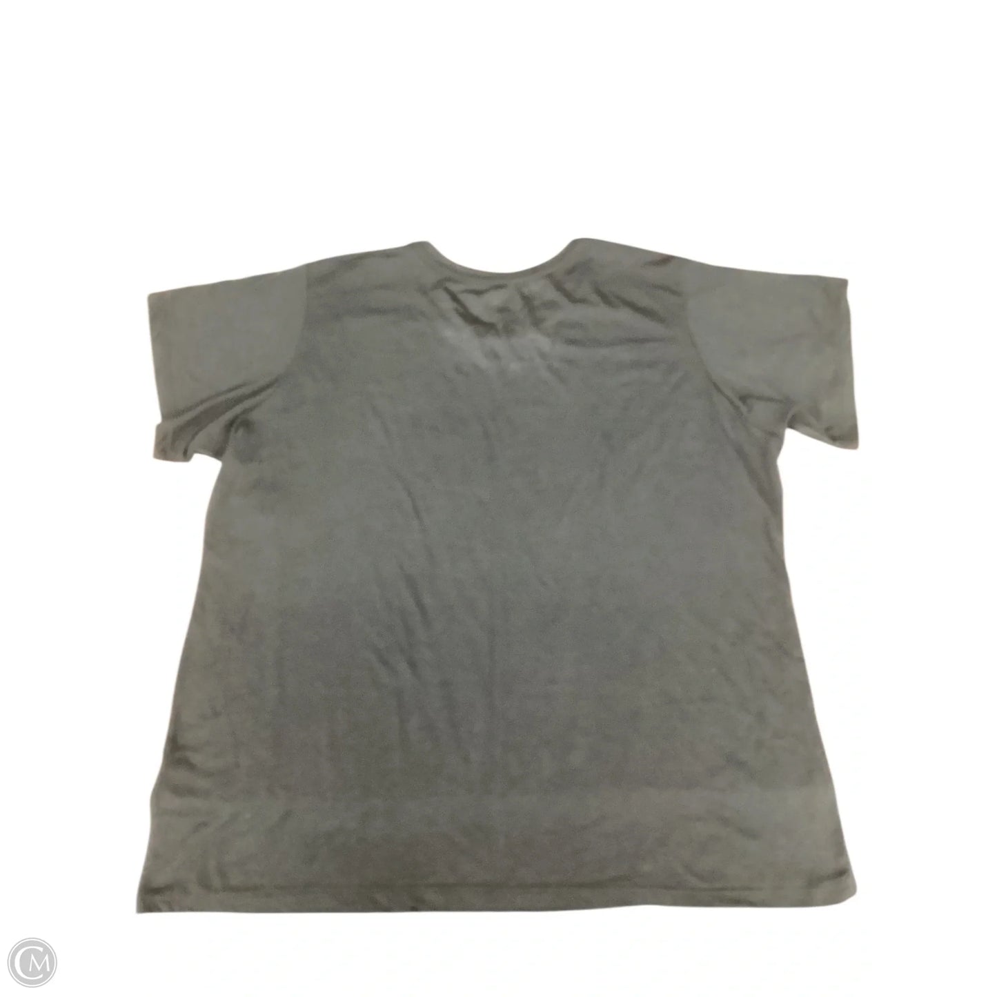 Top Short Sleeve Basic By Holiday Time In Black, Size: 1x