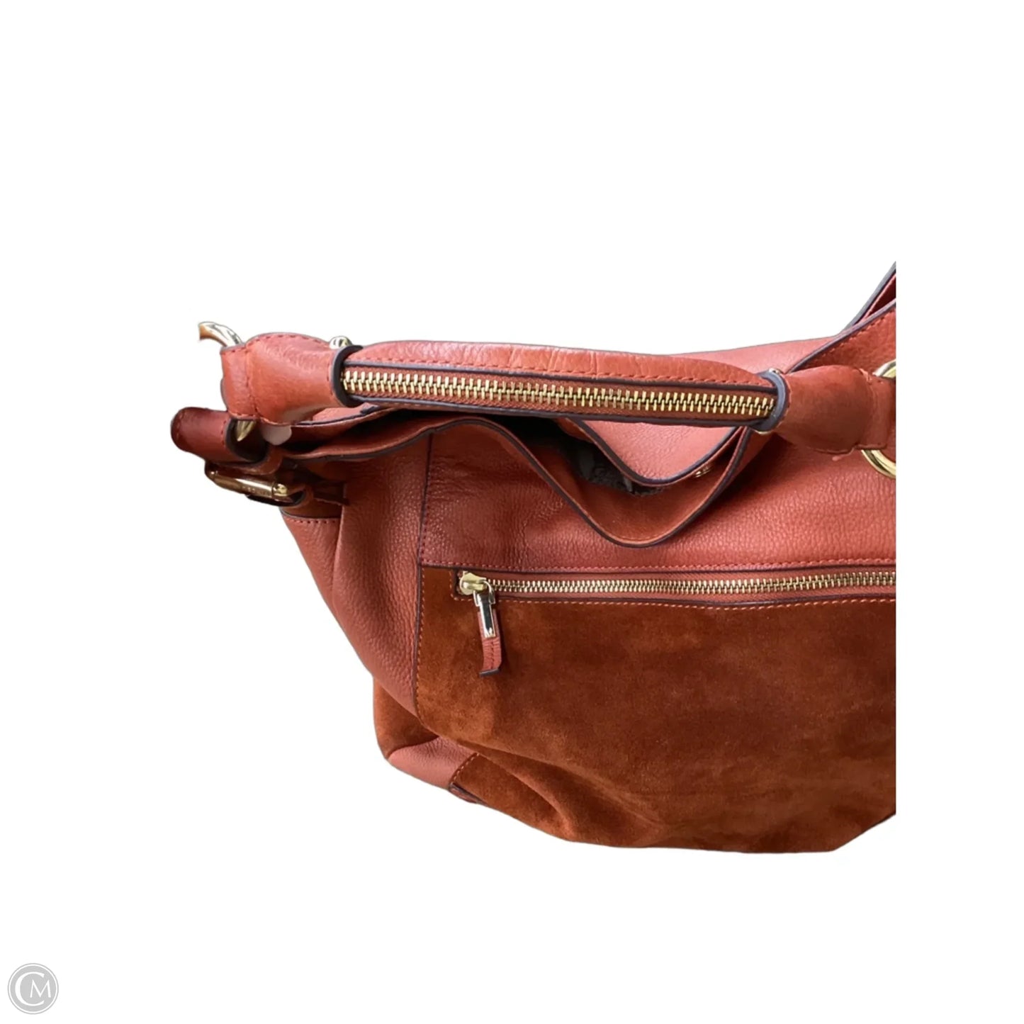 Handbag Leather By Vince Camuto, Size: Large