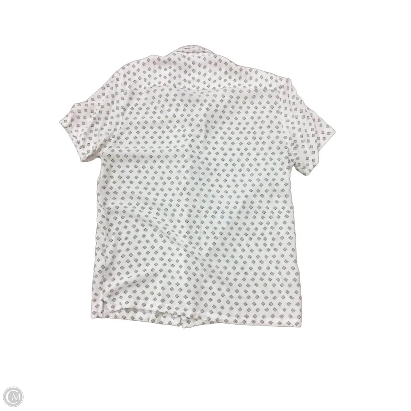Top Short Sleeve By Cmc In Cream & Tan, Size: Xl