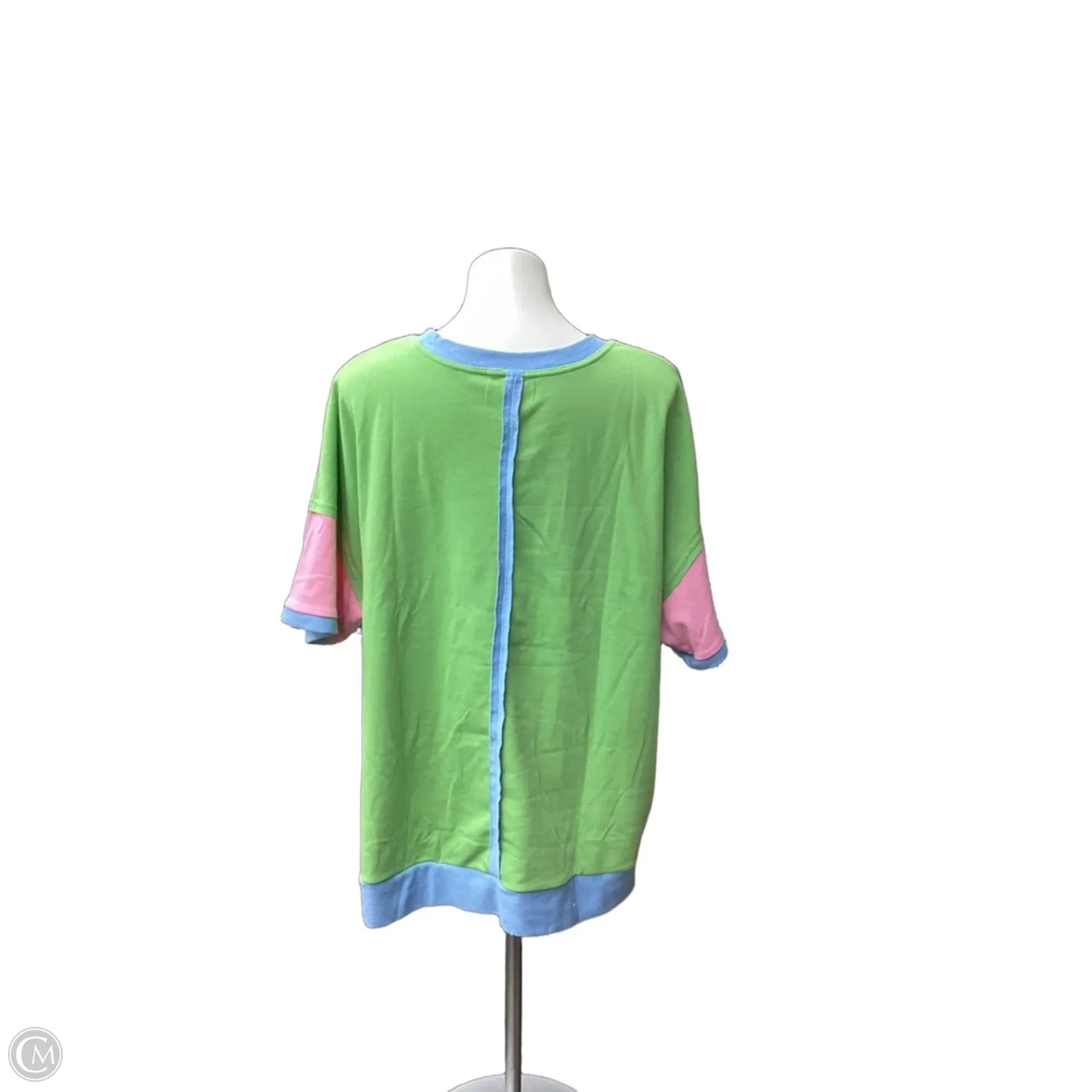 Top Short Sleeve By Clothes Mentor In Striped Pattern, Size: 2x