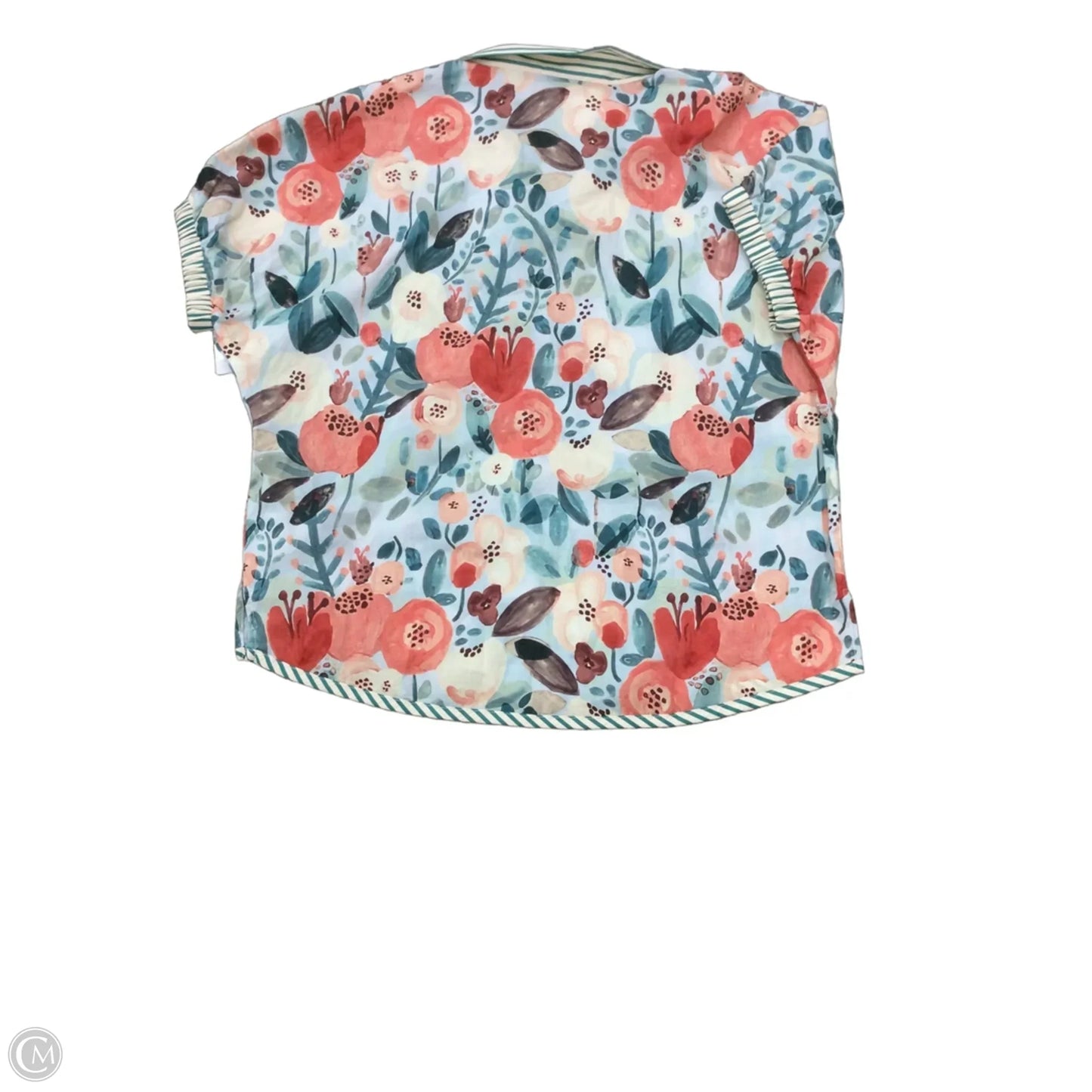 Top Short Sleeve By Gigio In Floral Print, Size: 1x