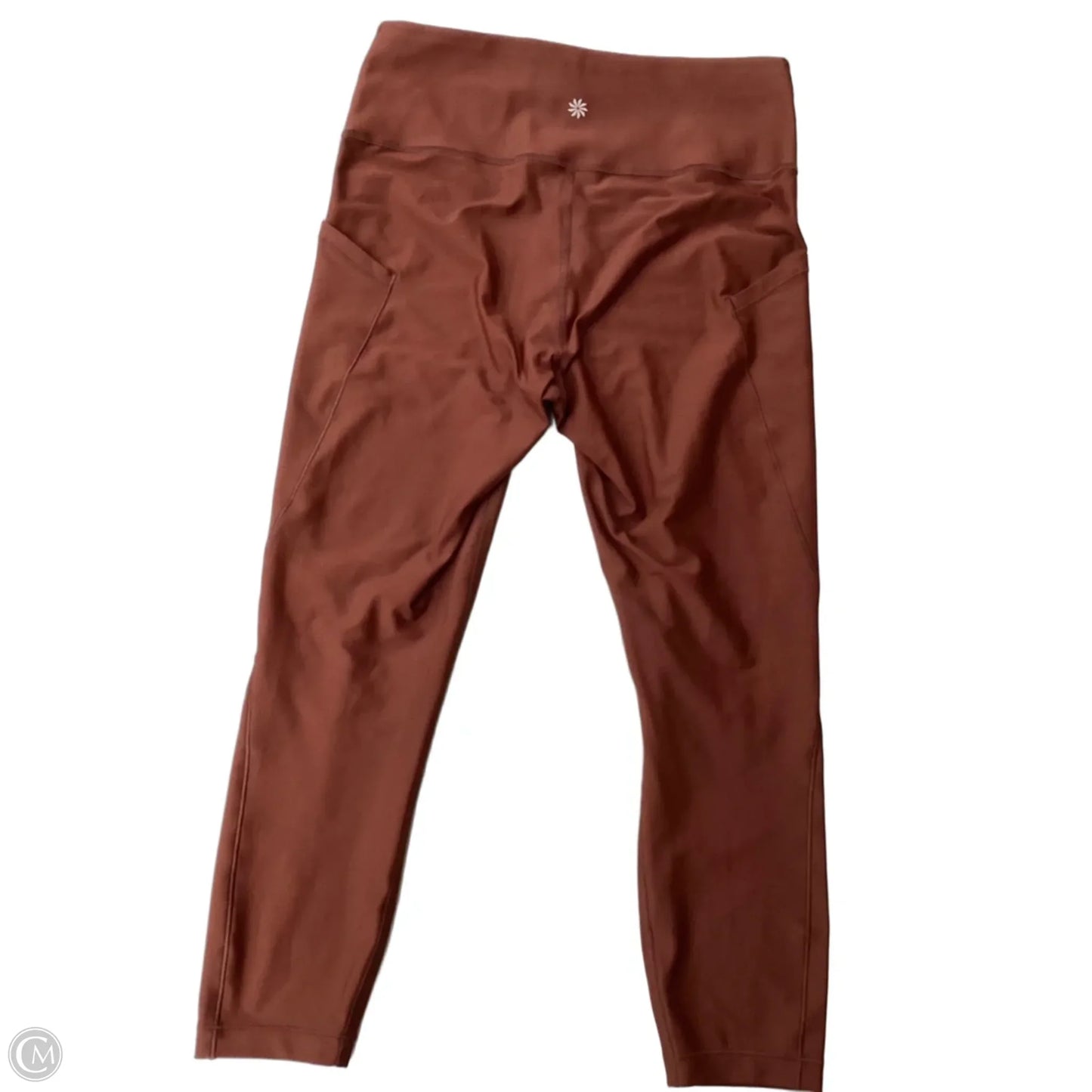 Athletic Leggings By Athleta In Brown, Size: M