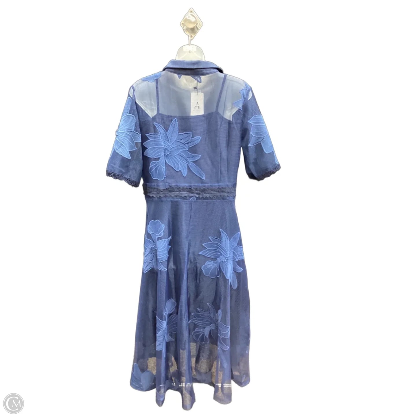 Dress Party Midi By Clothes Mentor In Blue, Size: M