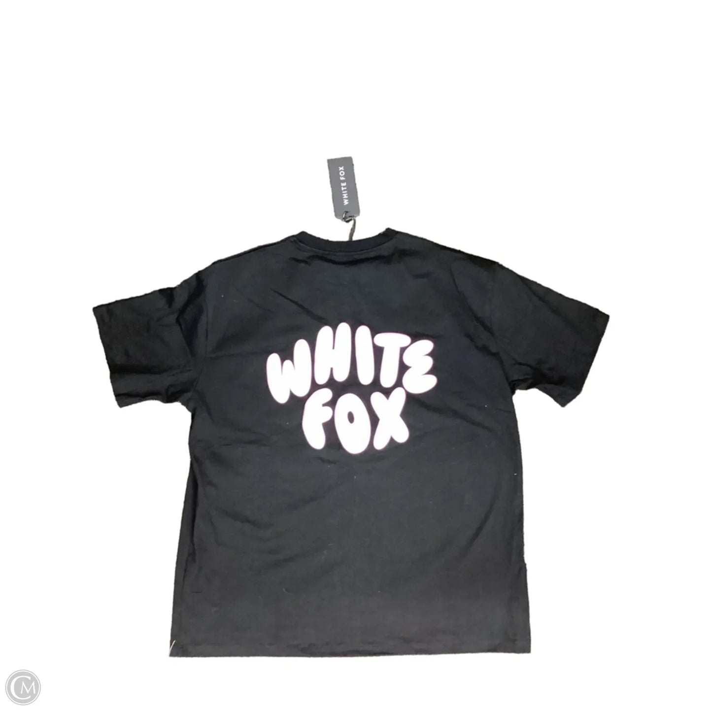 Top Short Sleeve Basic By White Fox In Black, Size: L