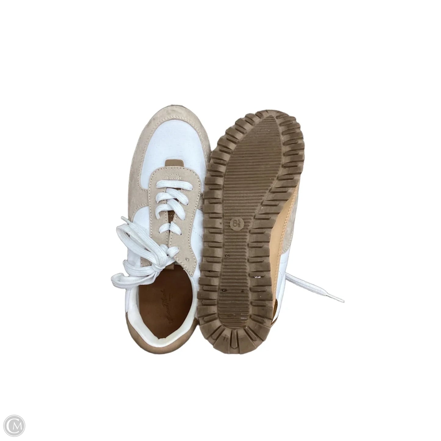 Shoes Sneakers By Universal Thread In Tan & White, Size: 8.5