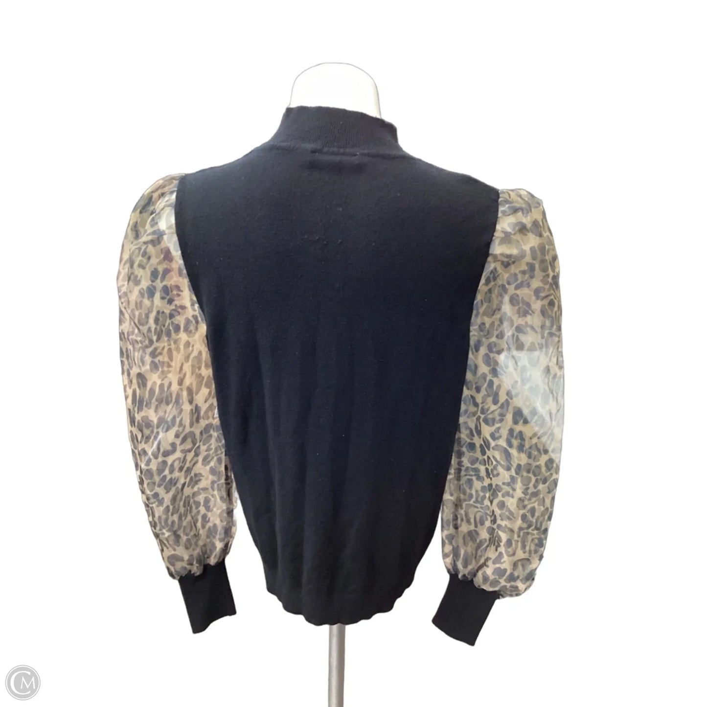 Top Long Sleeve By Sioni In Animal Print, Size: M