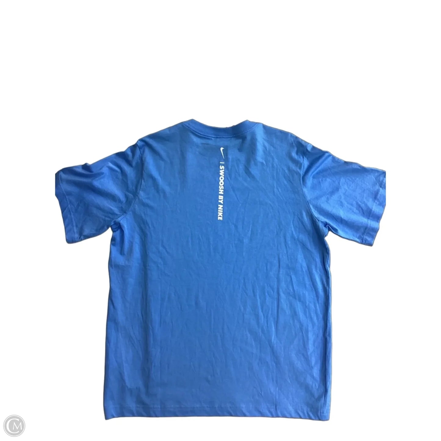 Athletic Top Short Sleeve By Nike In Blue, Size: S