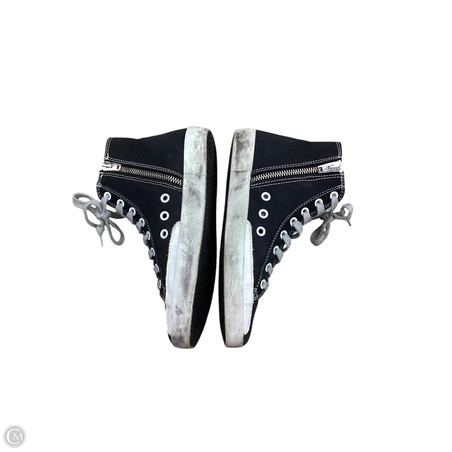 Shoes Sneakers By Golden Goose In Black White, Size: 5