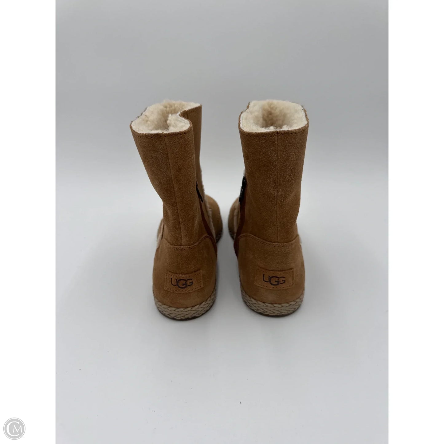 Boots Ankle Flats By Ugg In Tan, Size: 10