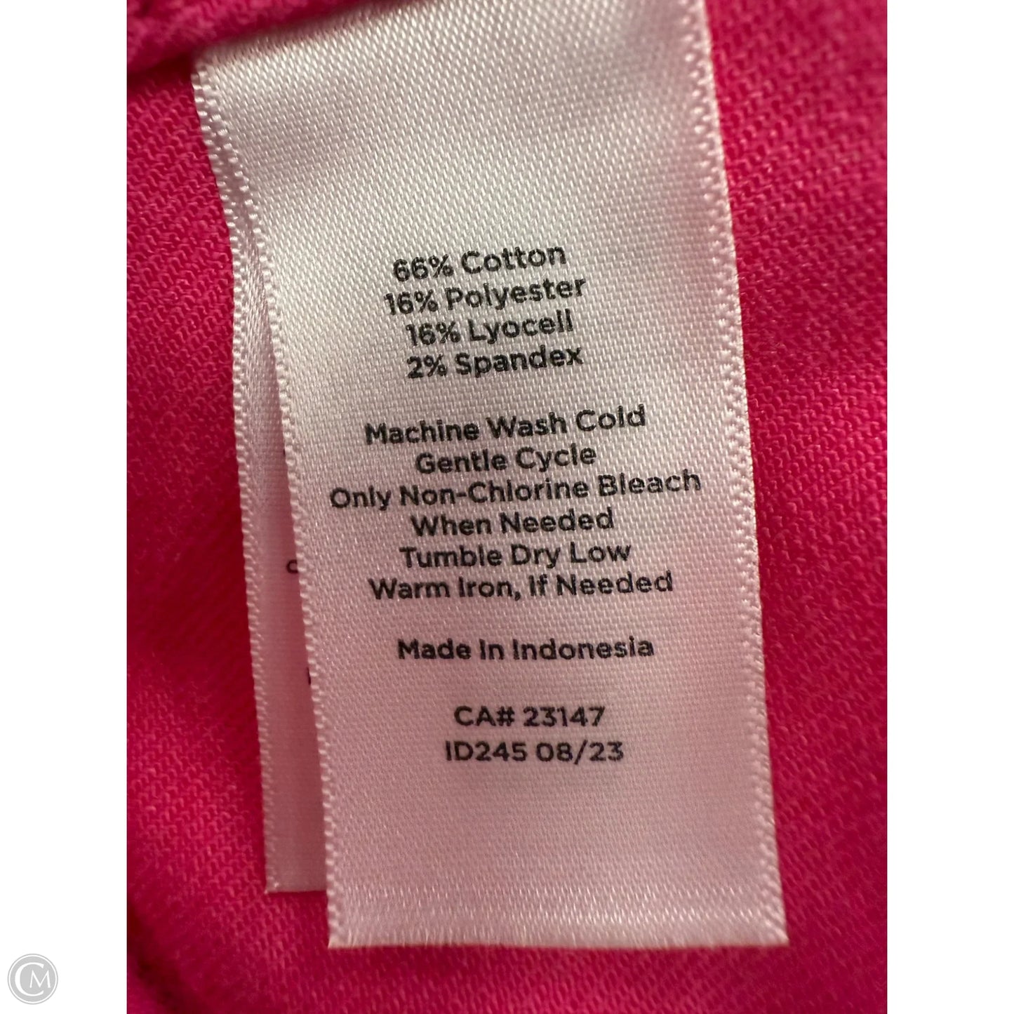 Jacket Denim By Talbots In Pink, Size: 1x