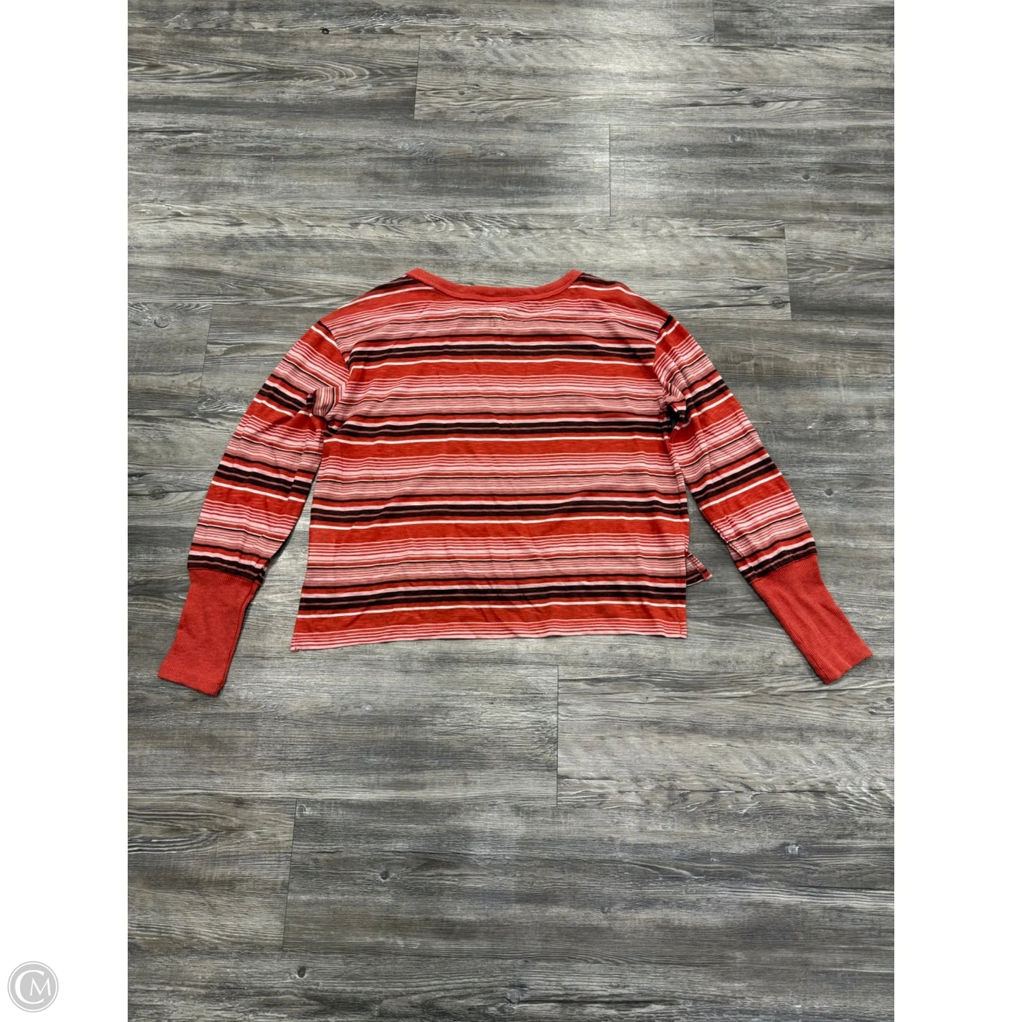 Top Long Sleeve By Pilcro In Orange, Size: M
