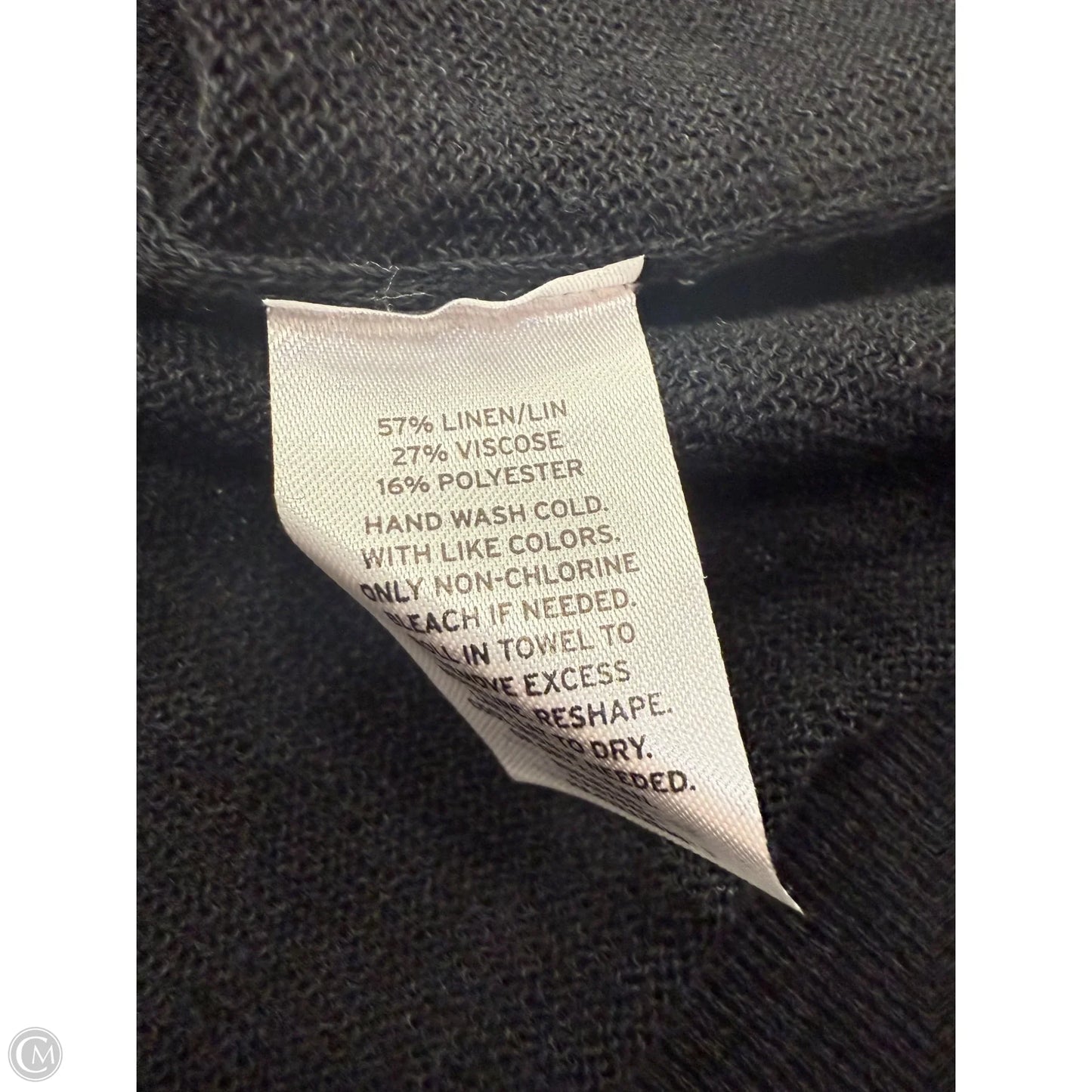 Sweater Cardigan By Halogen In Black, Size: 1x