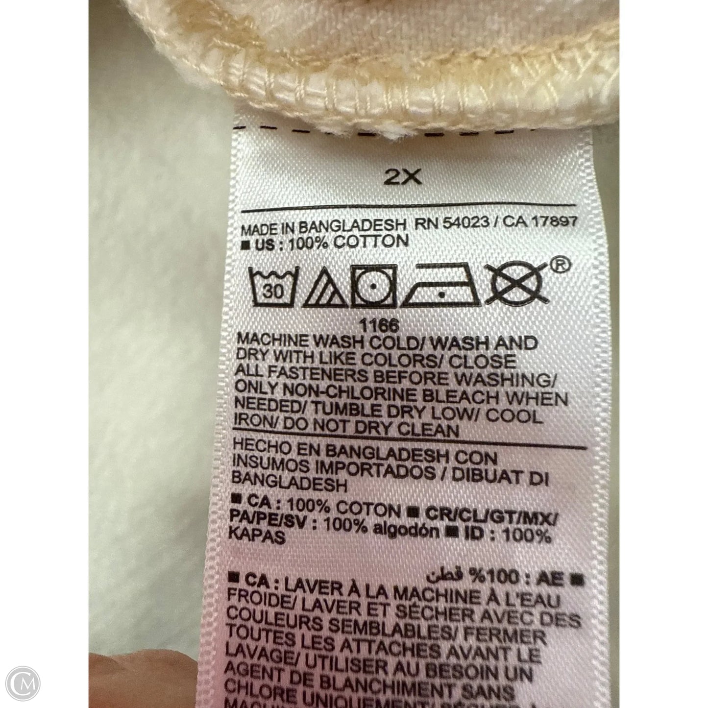 Jacket Denim By Old Navy In Cream Denim, Size: 2x