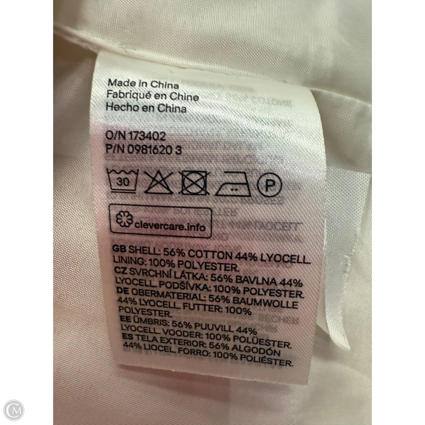 Vest Other By H&m In Cream, Size: Xxl