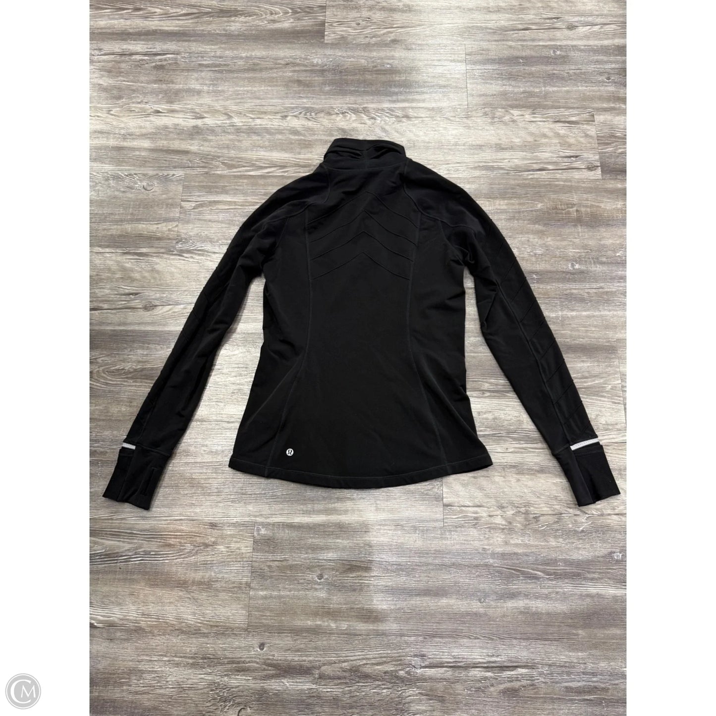 Athletic Jacket By Lululemon In Black, Size: 8