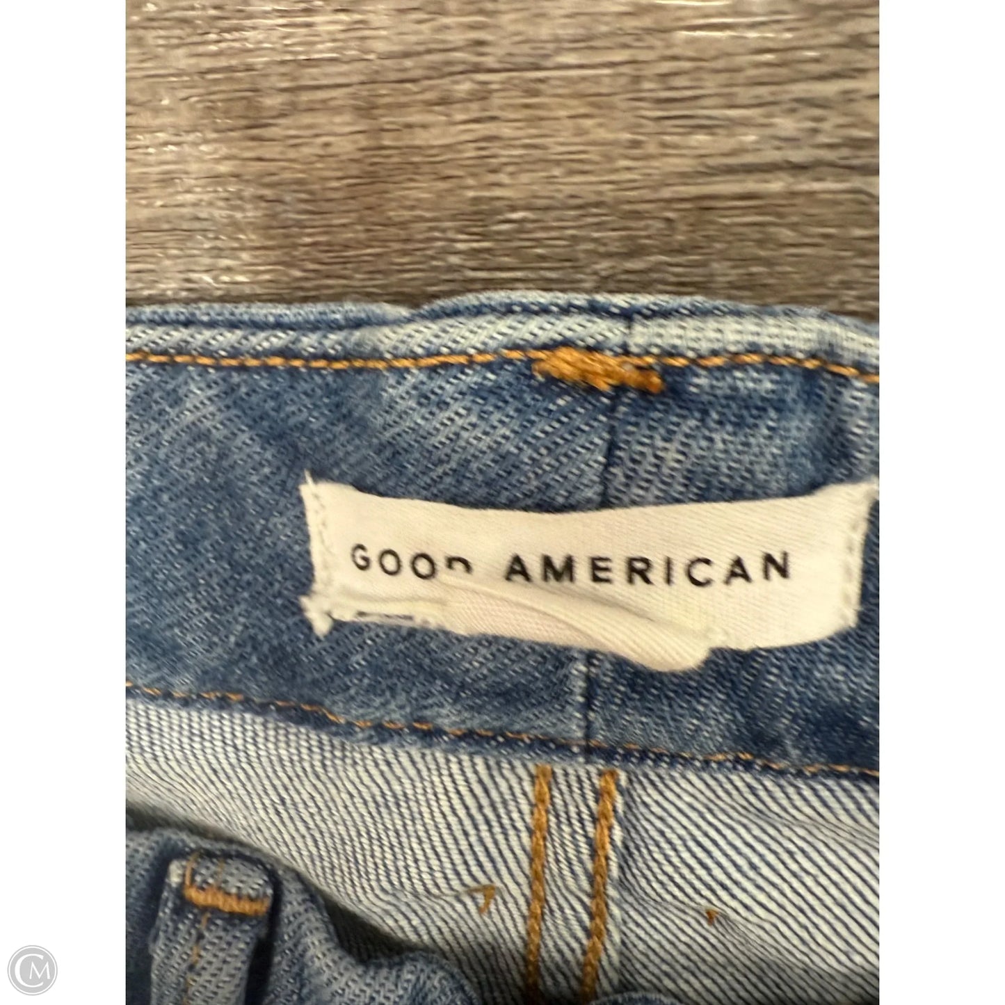Jeans Flared By Good American In Blue Denim, Size: 2