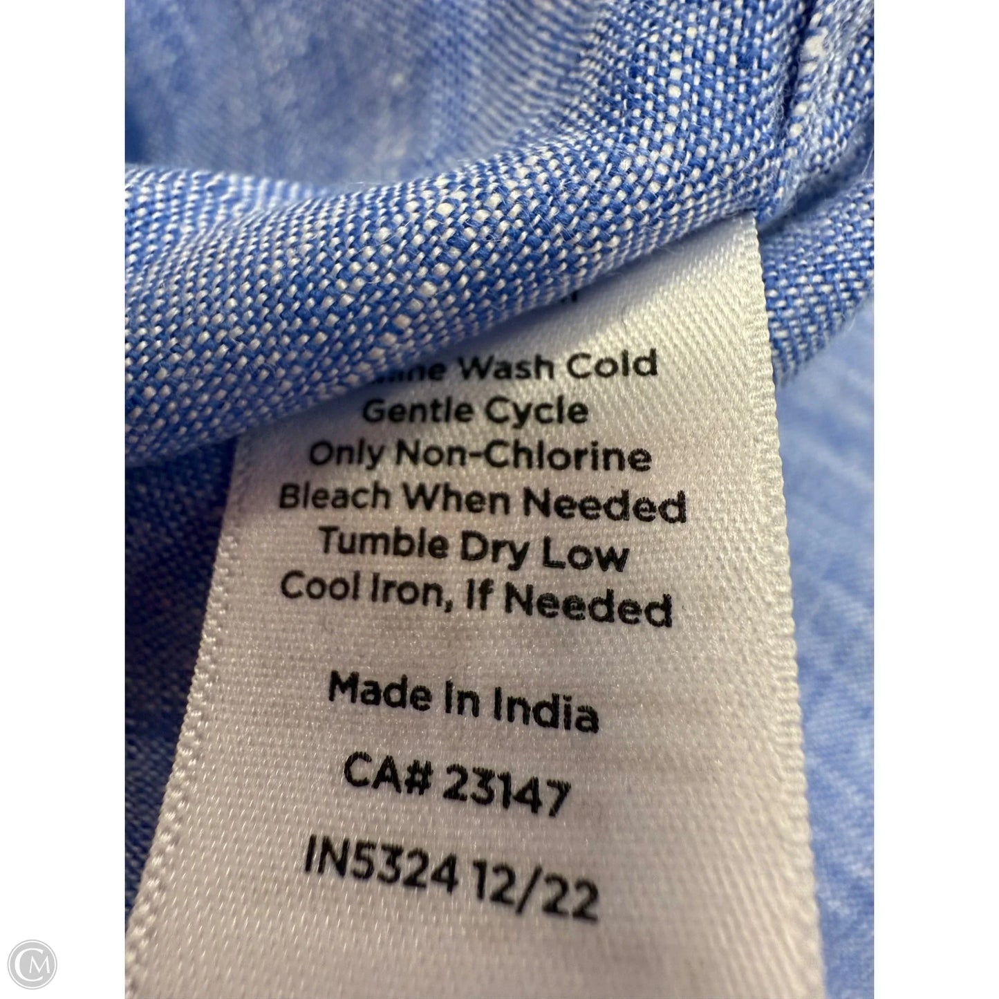 Top Long Sleeve By Talbots In Blue, Size: 2x