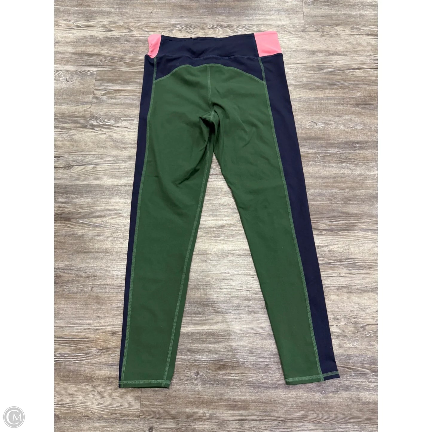 Athletic Leggings By Boden In Blue & Green, Size: L