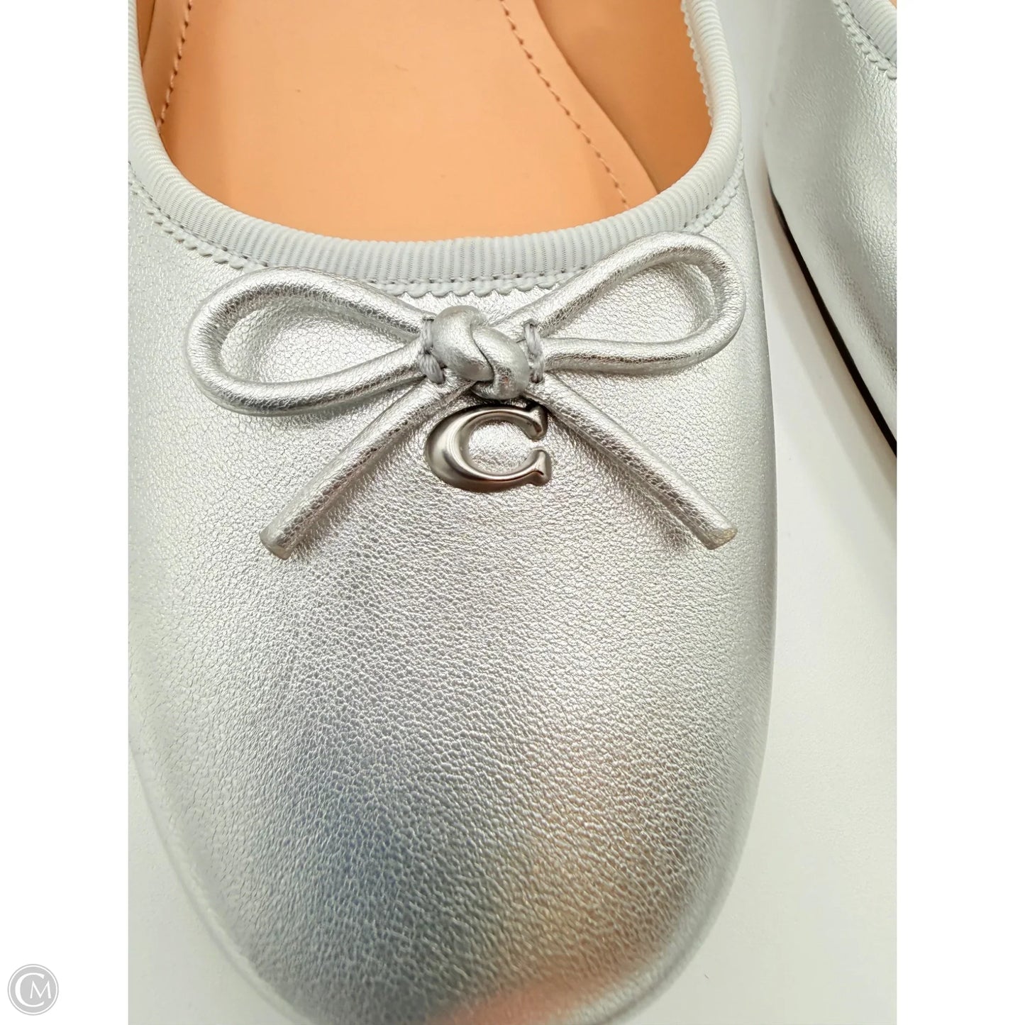 Shoes Designer By Coach In Silver, Size: 10
