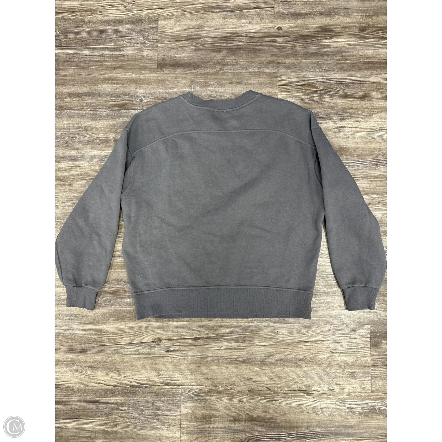 Athletic Sweatshirt Crewneck By Lululemon In Blue & Grey, Size: M