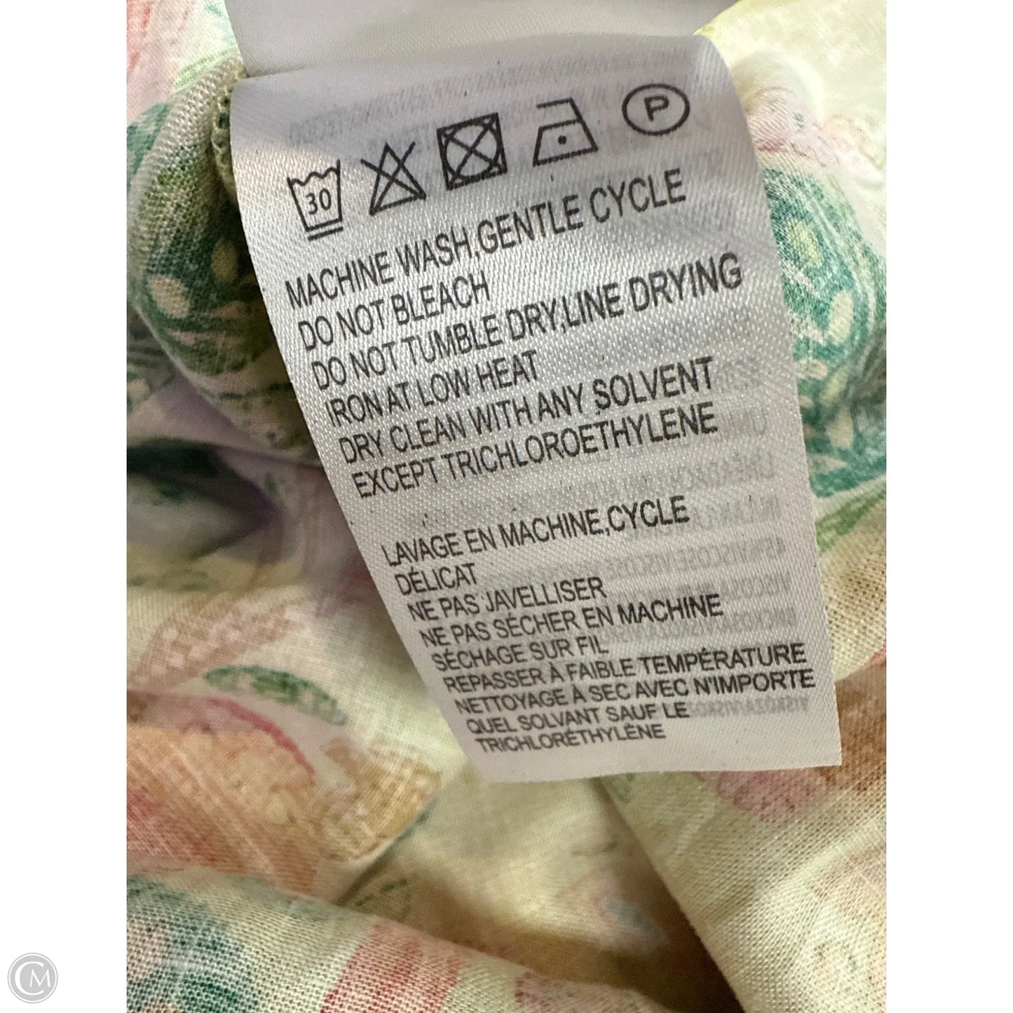 Dress Casual Midi By Farm Rio In Green & Pink, Size: M
