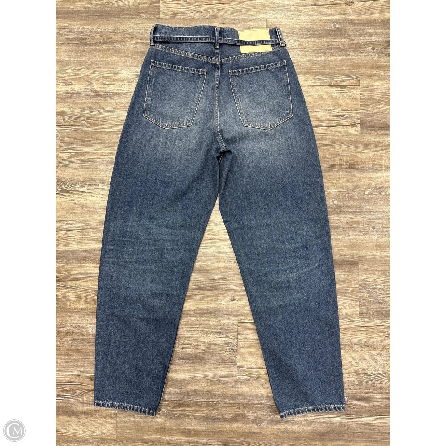 Jeans Wide Leg By Banana Republic In Blue Denim, Size: 8l