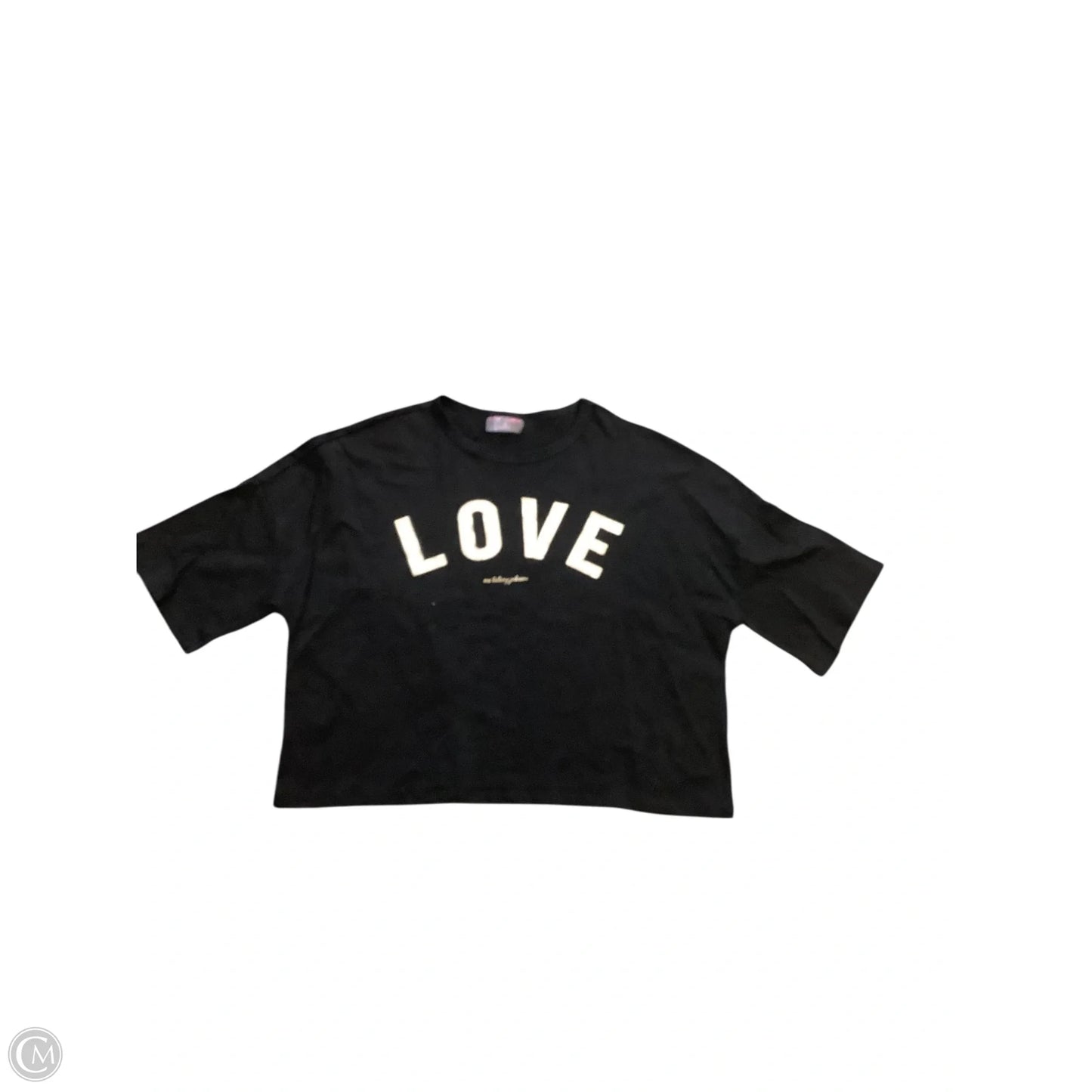 Top Short Sleeve By Betsey Johnson In Black, Size: M