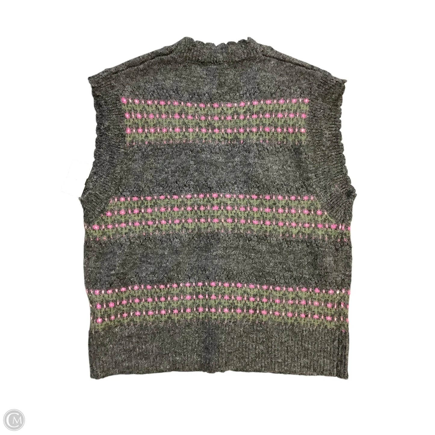 Vest Sweater By Heartloom In Grey, Size: S