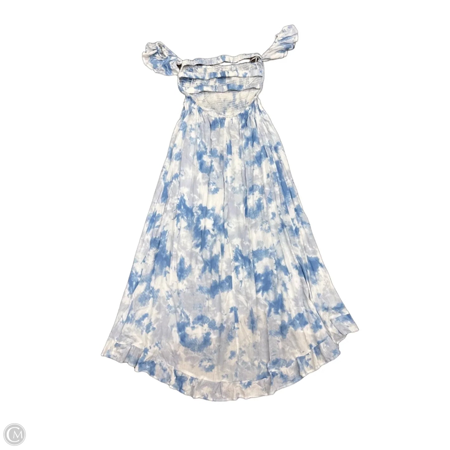 Dress Casual Maxi By Promesa In Blue & White, Size: S