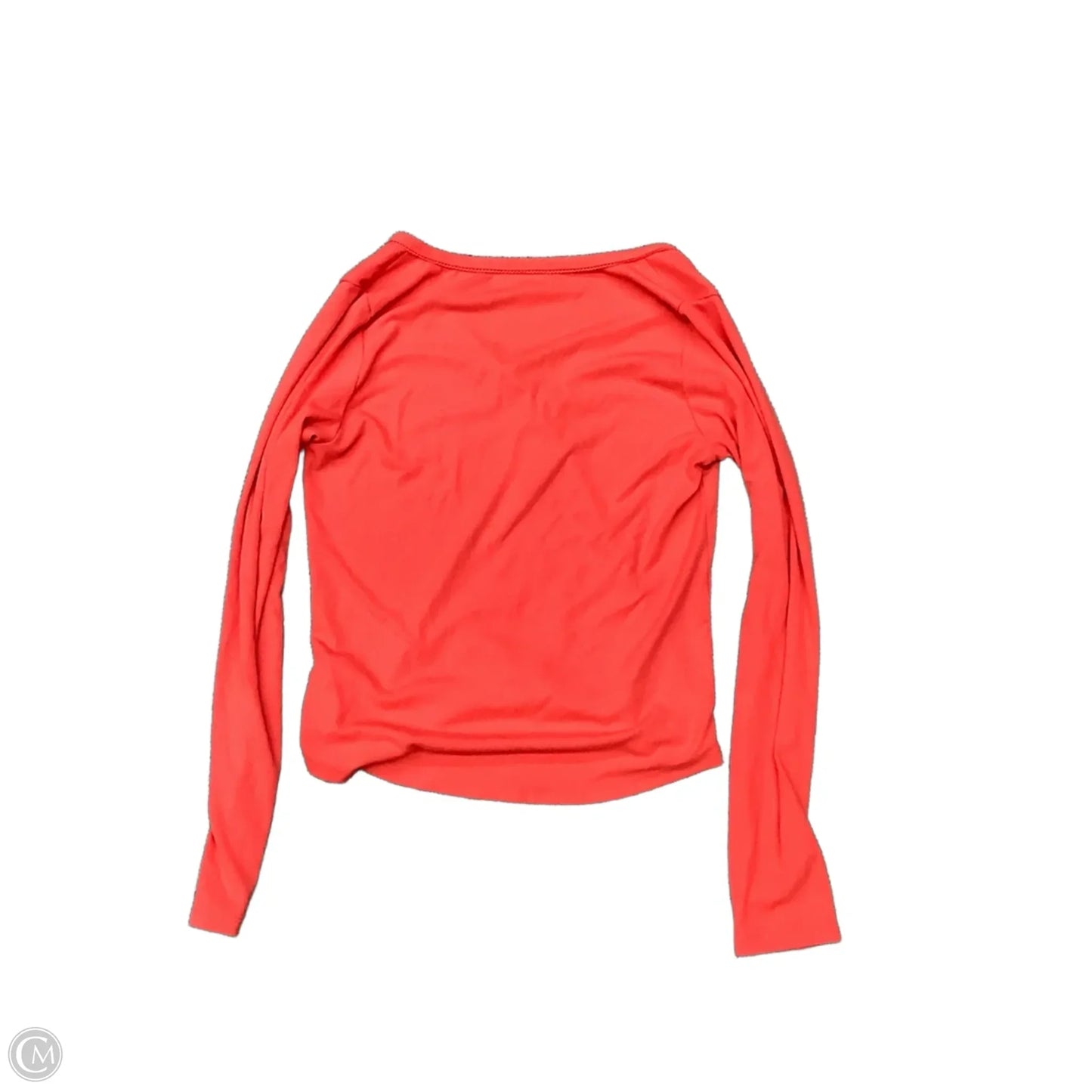 Top Long Sleeve Basic By American Eagle In Orange, Size: Xl