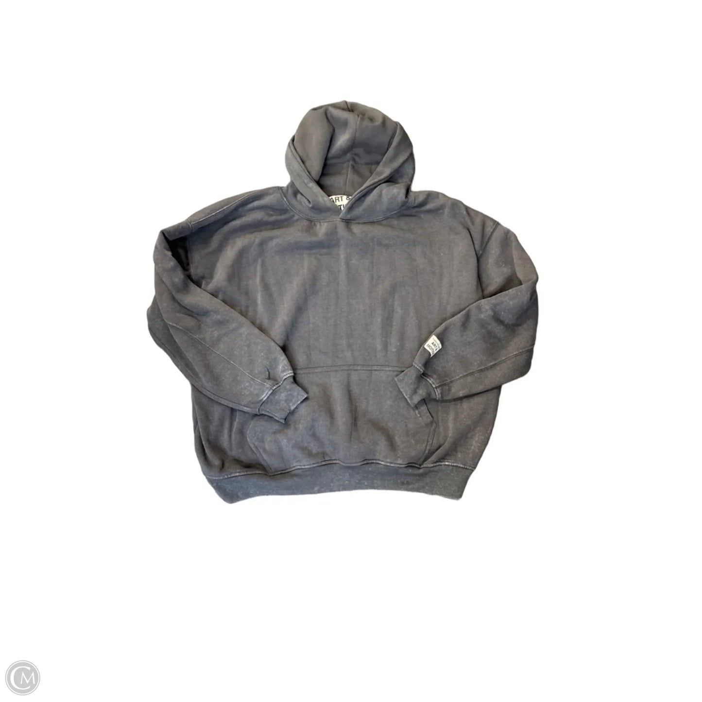 Sweatshirt Hoodie By Clothes Mentor In Grey, Size: L