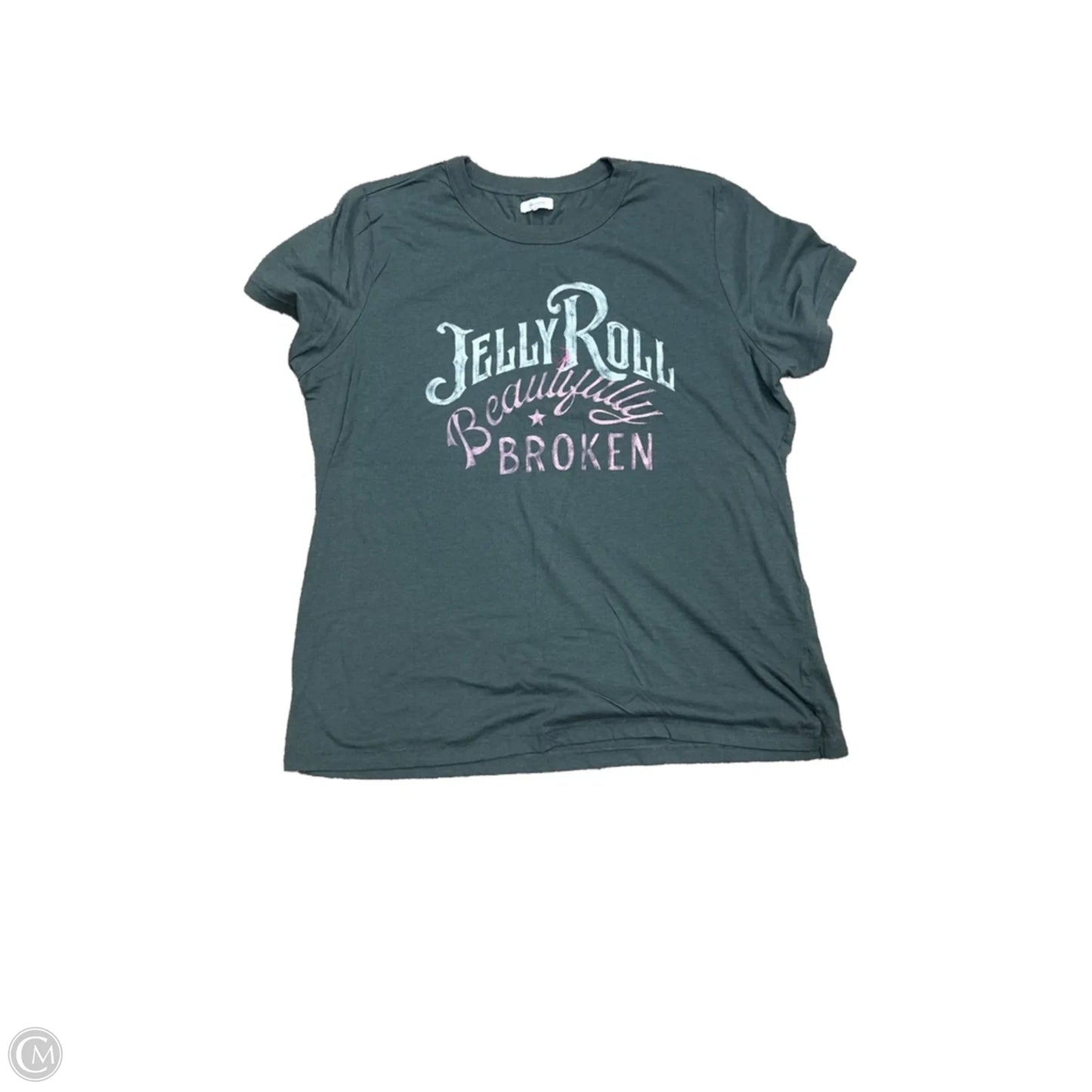Top Short Sleeve Basic By Maurices In Grey, Size: Xl