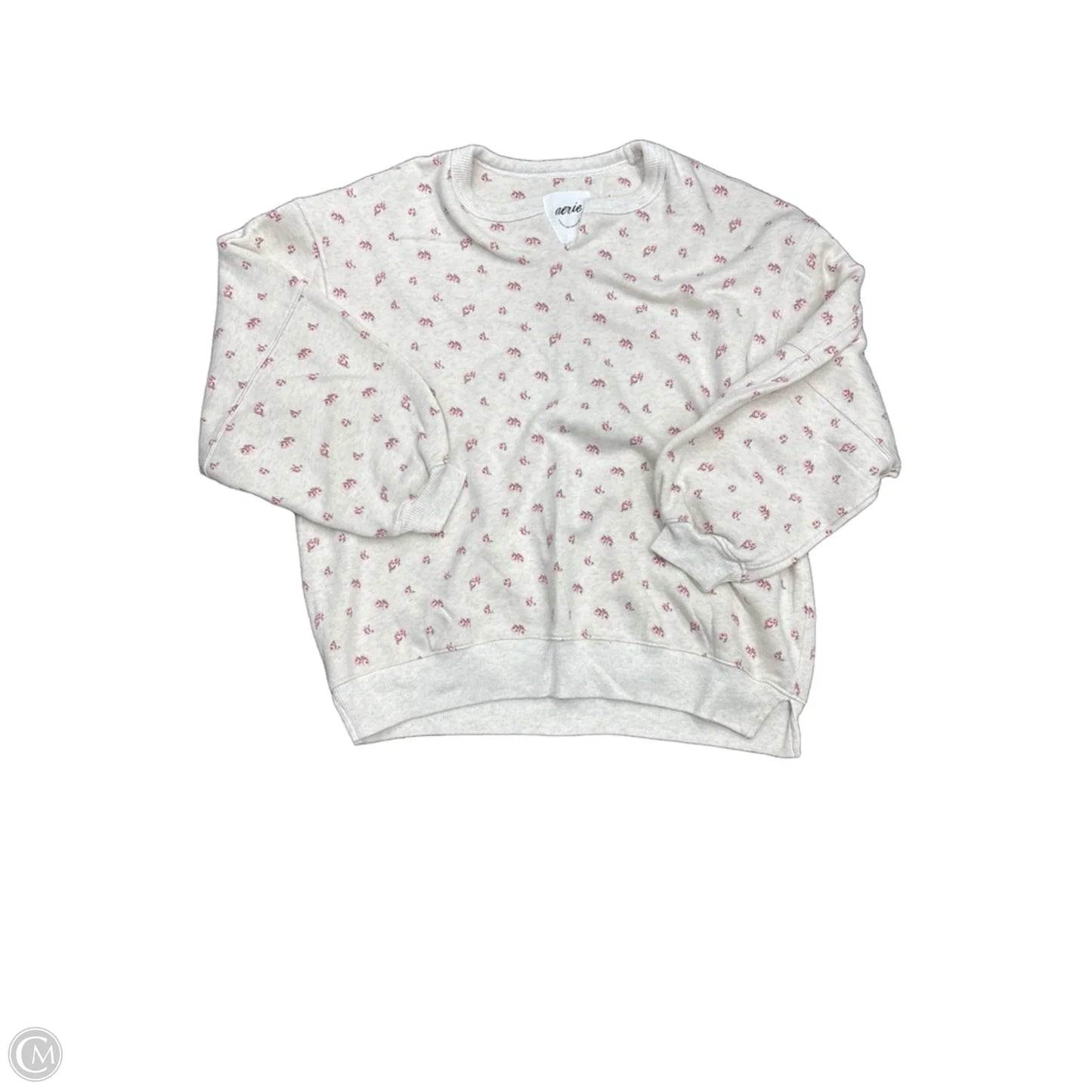 Top Long Sleeve By Aerie In Cream, Size: S