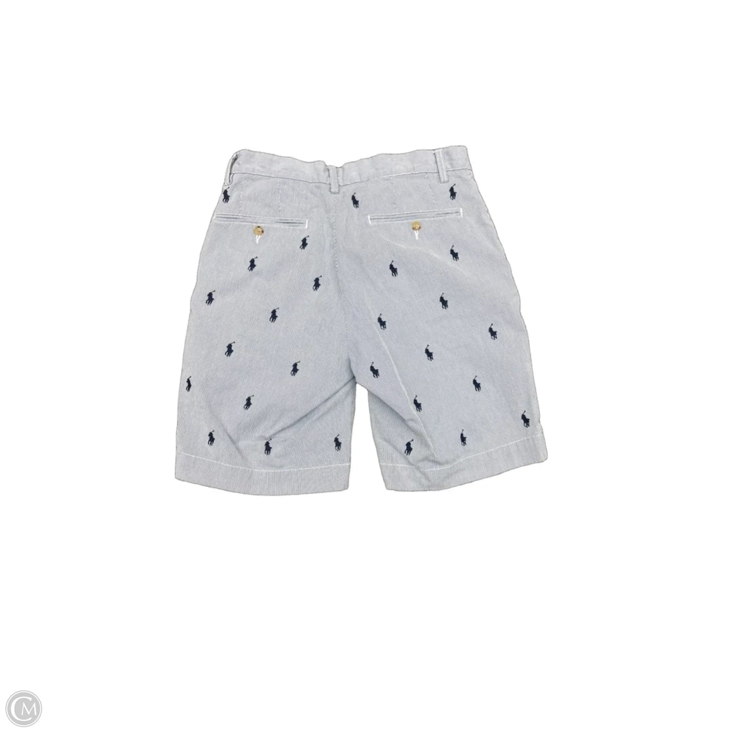 Shorts By Polo Ralph Lauren In Blue & White, Size: 10
