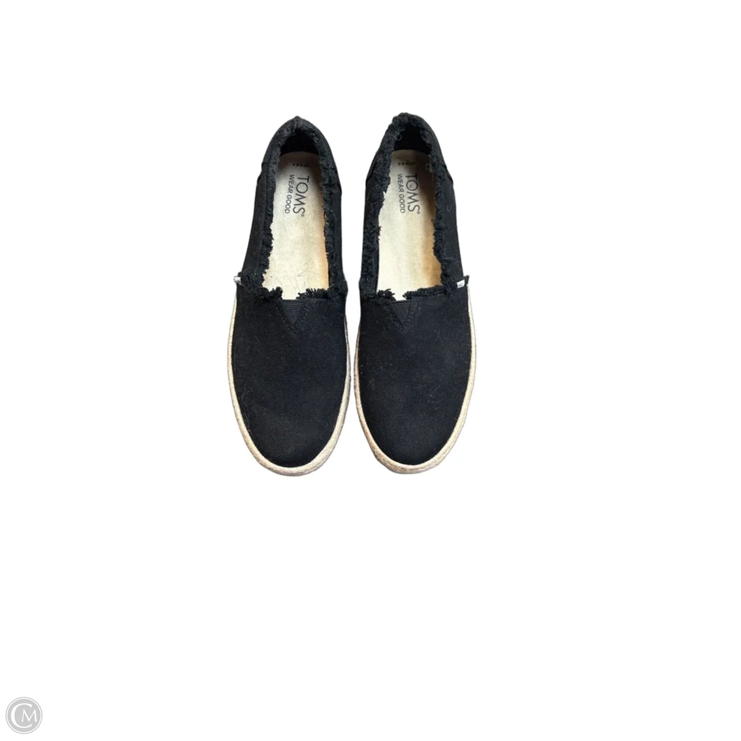 Shoes Flats By Toms In Black, Size: 8.5
