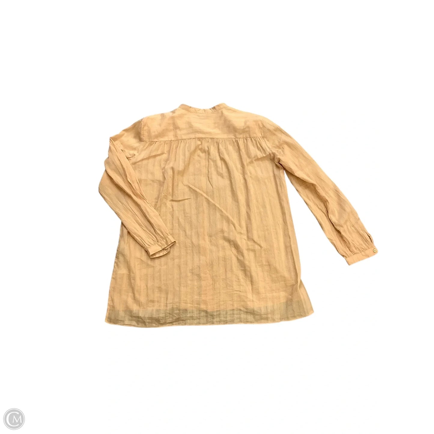 Blouse Long Sleeve By Massimo Dutti In Yellow, Size: M