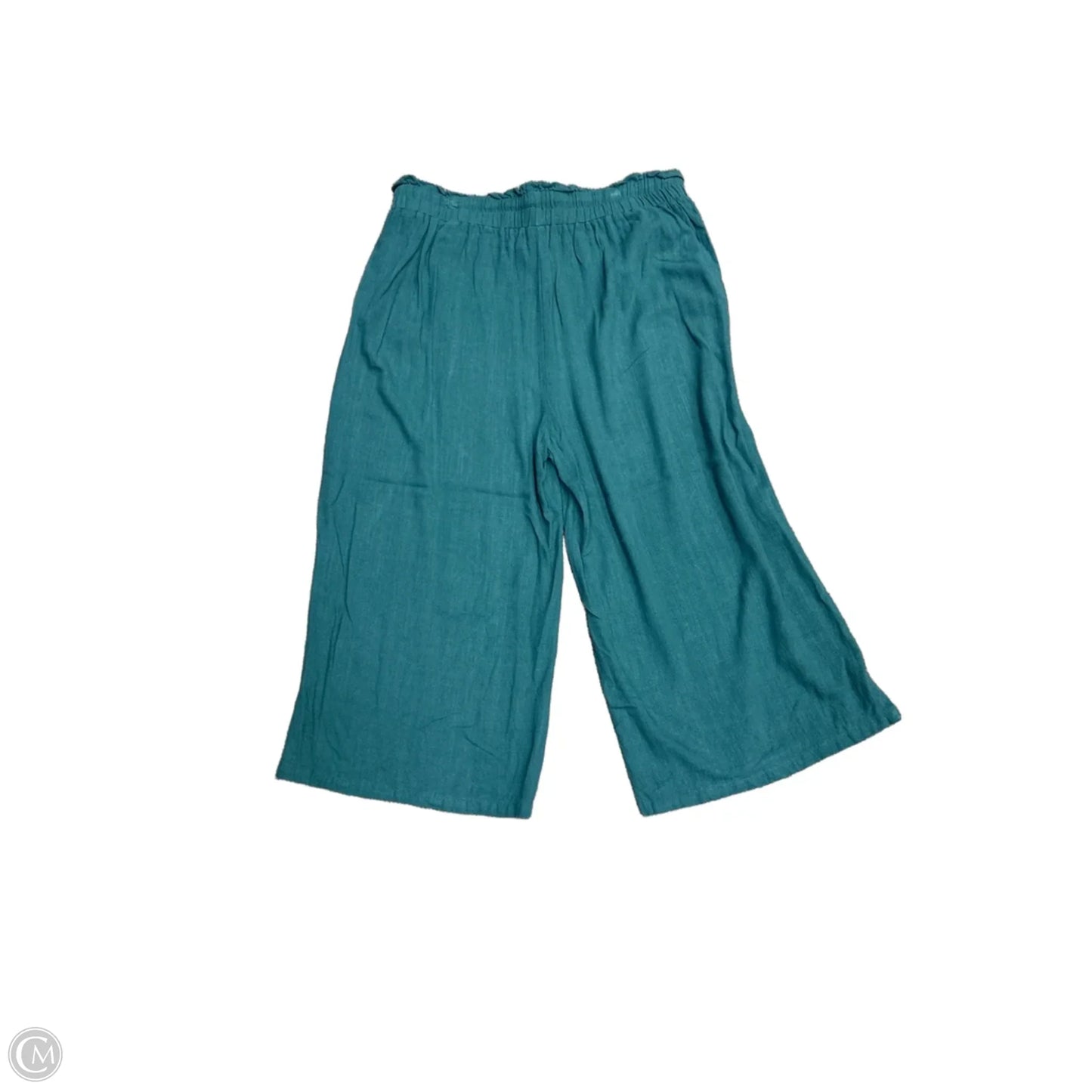 Pants Linen By Anrabess In Teal, Size: Xxl