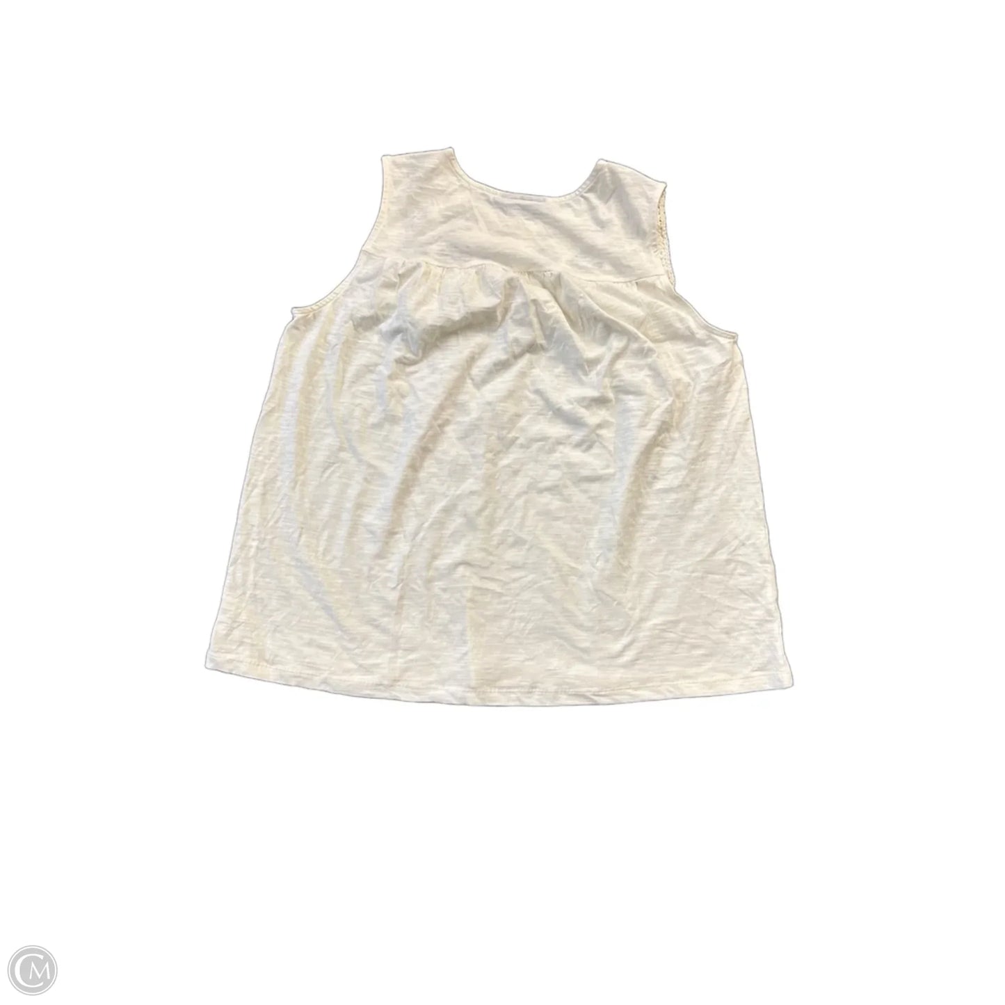 Top Sleeveless By Lane Bryant In Cream, Size: 18