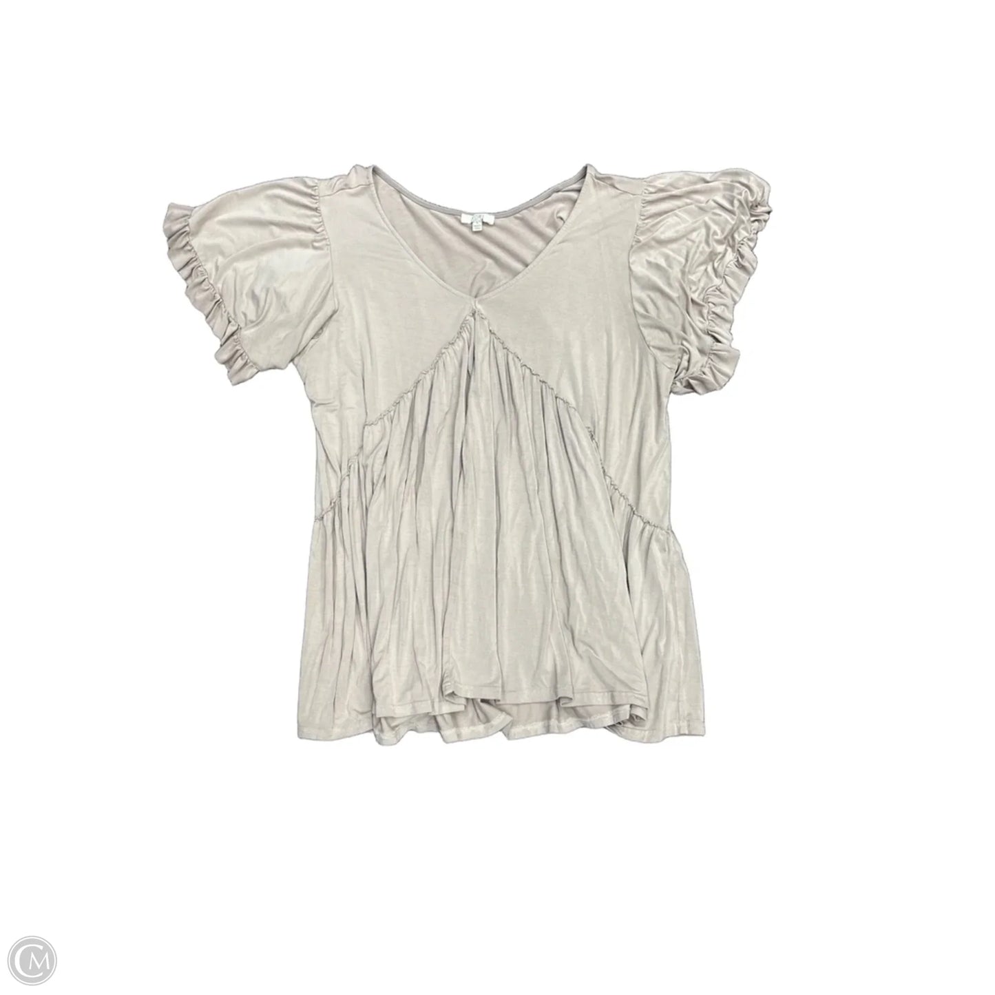 Top Short Sleeve By Kori America In Pink, Size: L