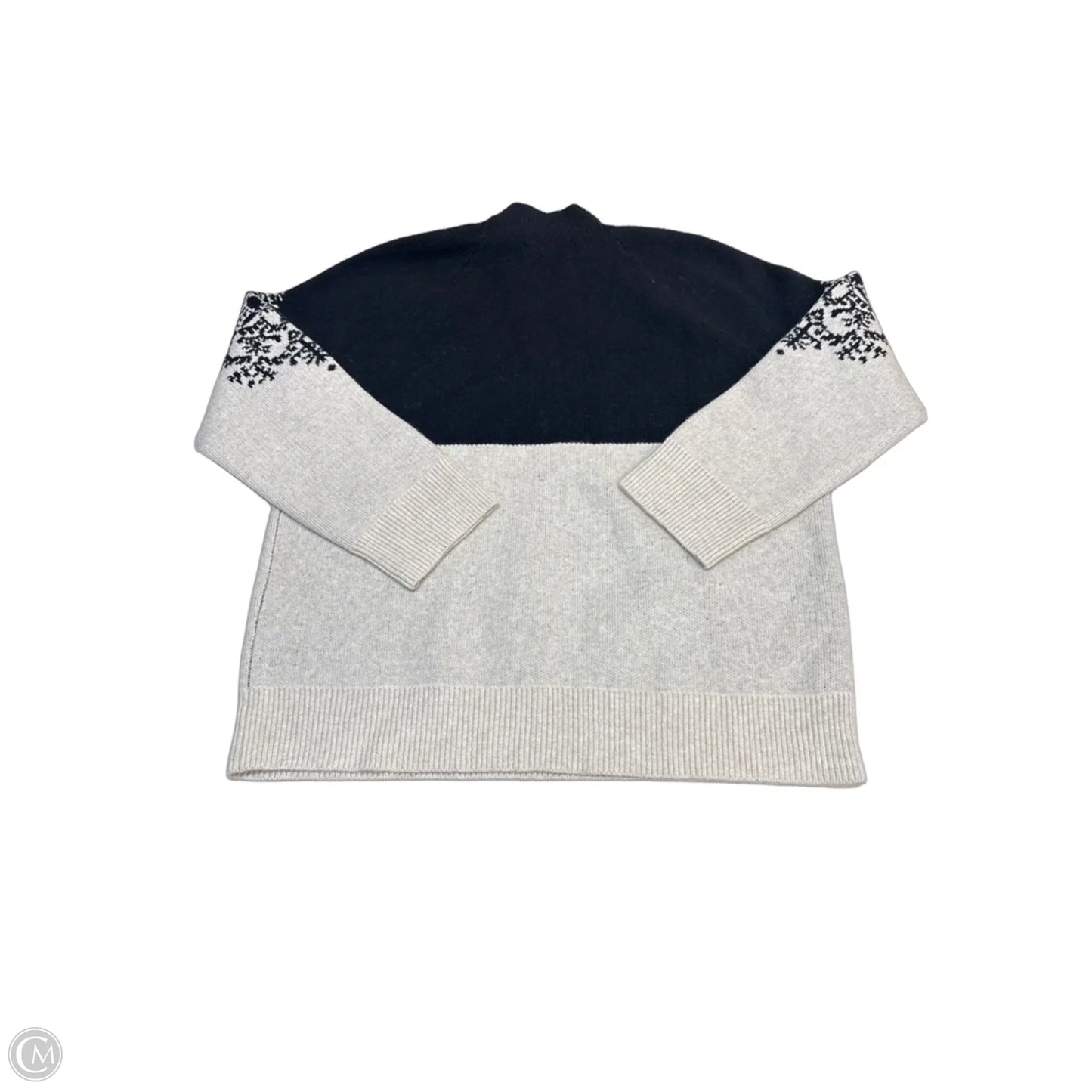 Sweater By Loft In Black & Brown, Size: L