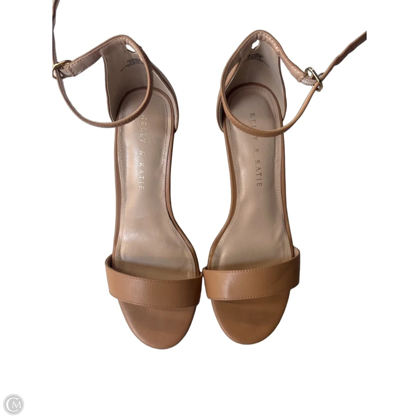 Sandals Heels Wedge By Kelly And Katie In Tan, Size: 8.5