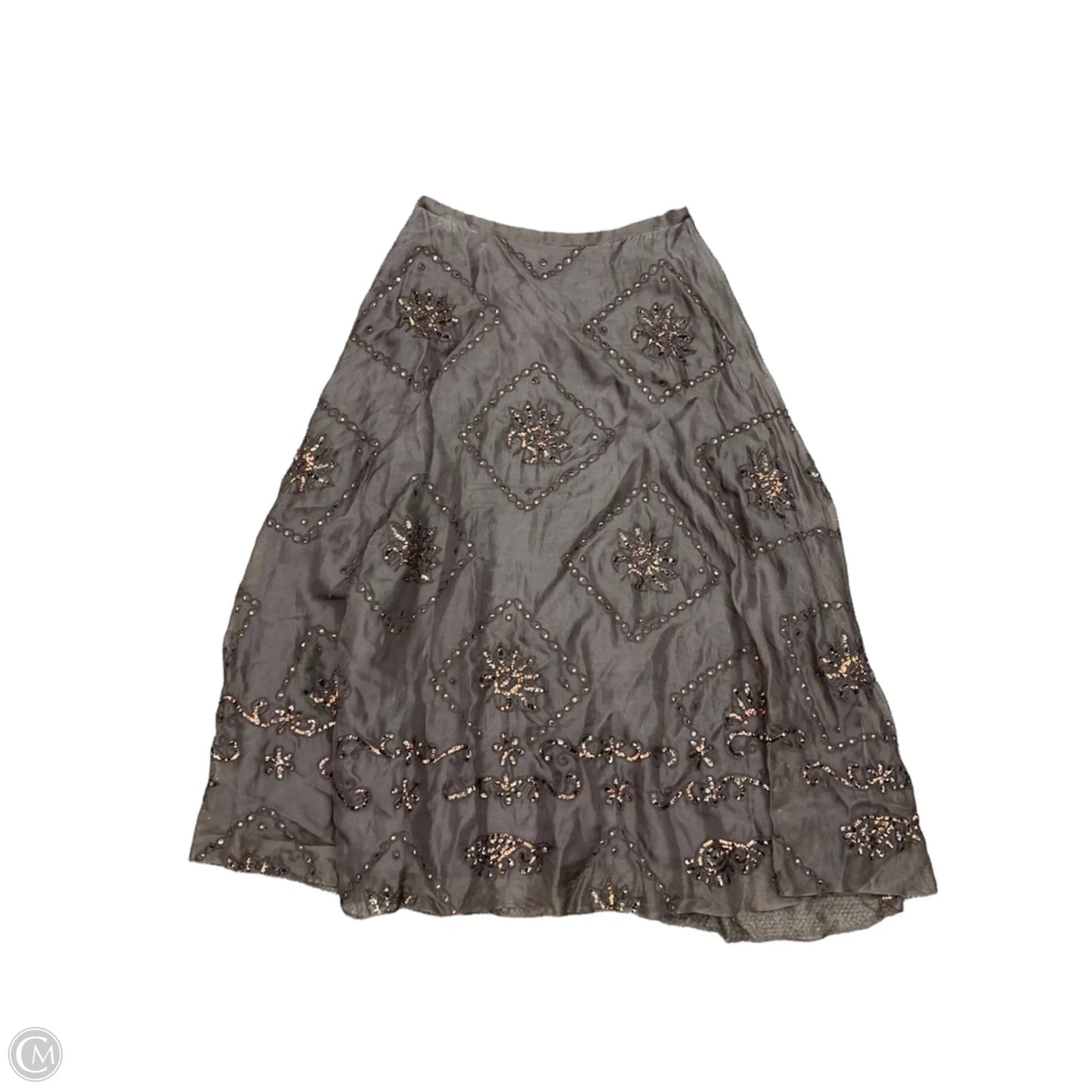 Skirt Designer By Lafayette 148 In Brown, Size: 14